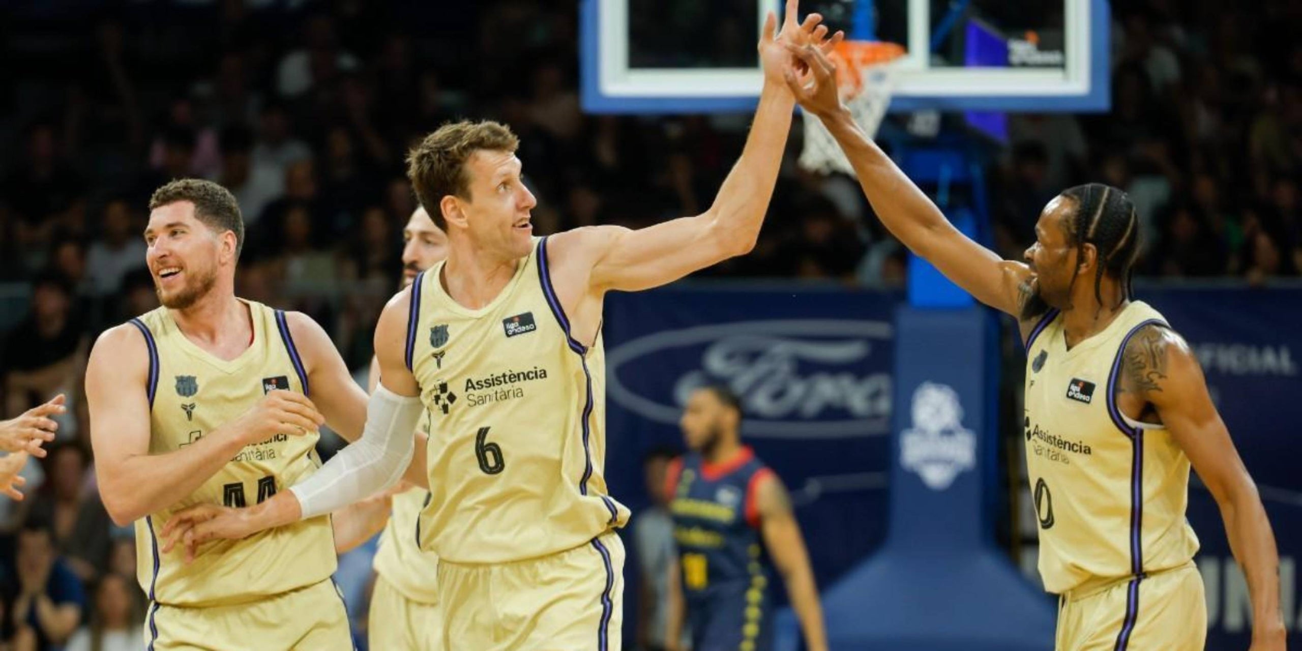 Vesely i Punter a la victòria del Barça a Andorra. | FCB