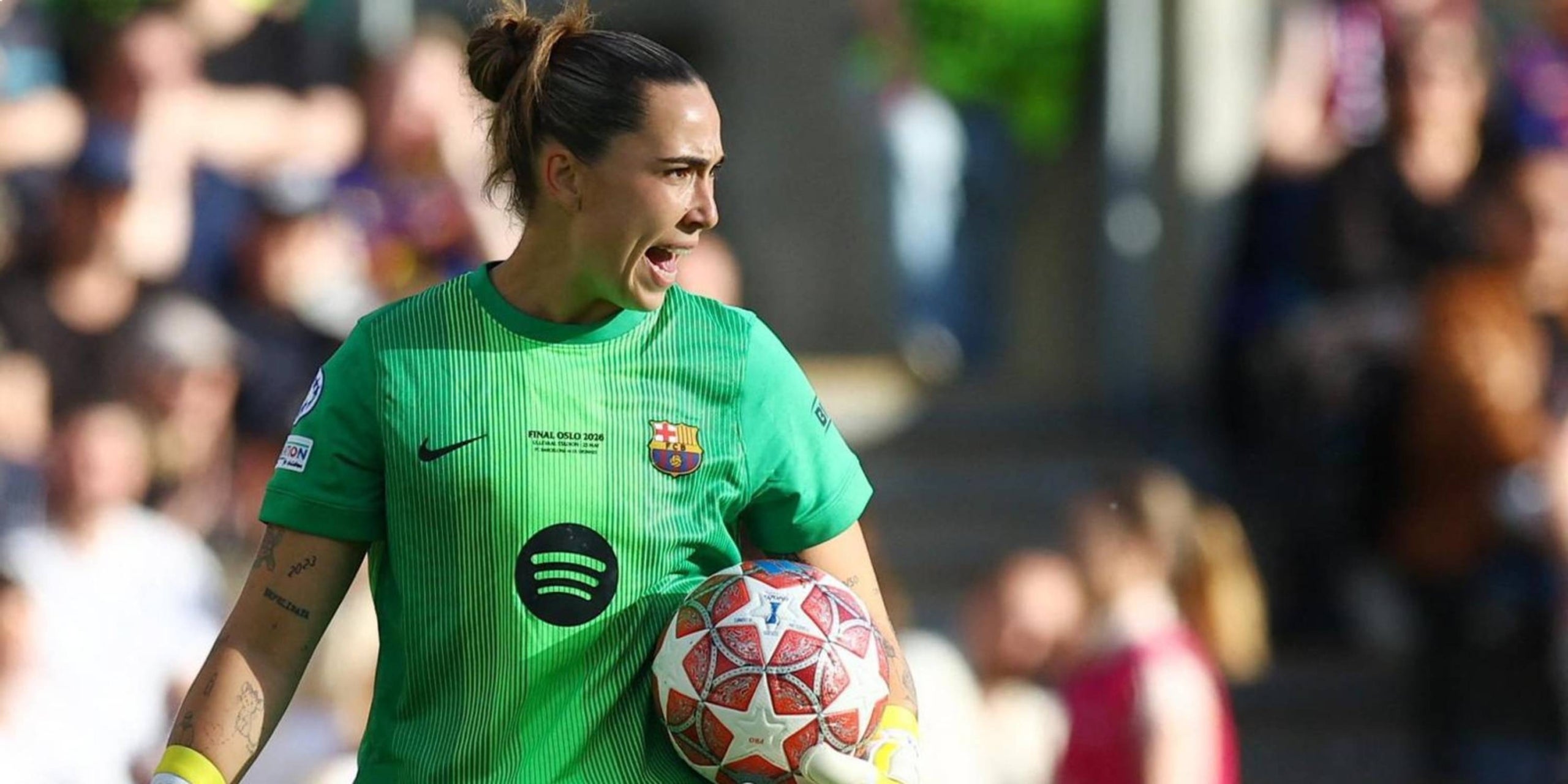 Cata Coll, a la final d'Oslo. | FC Barcelona