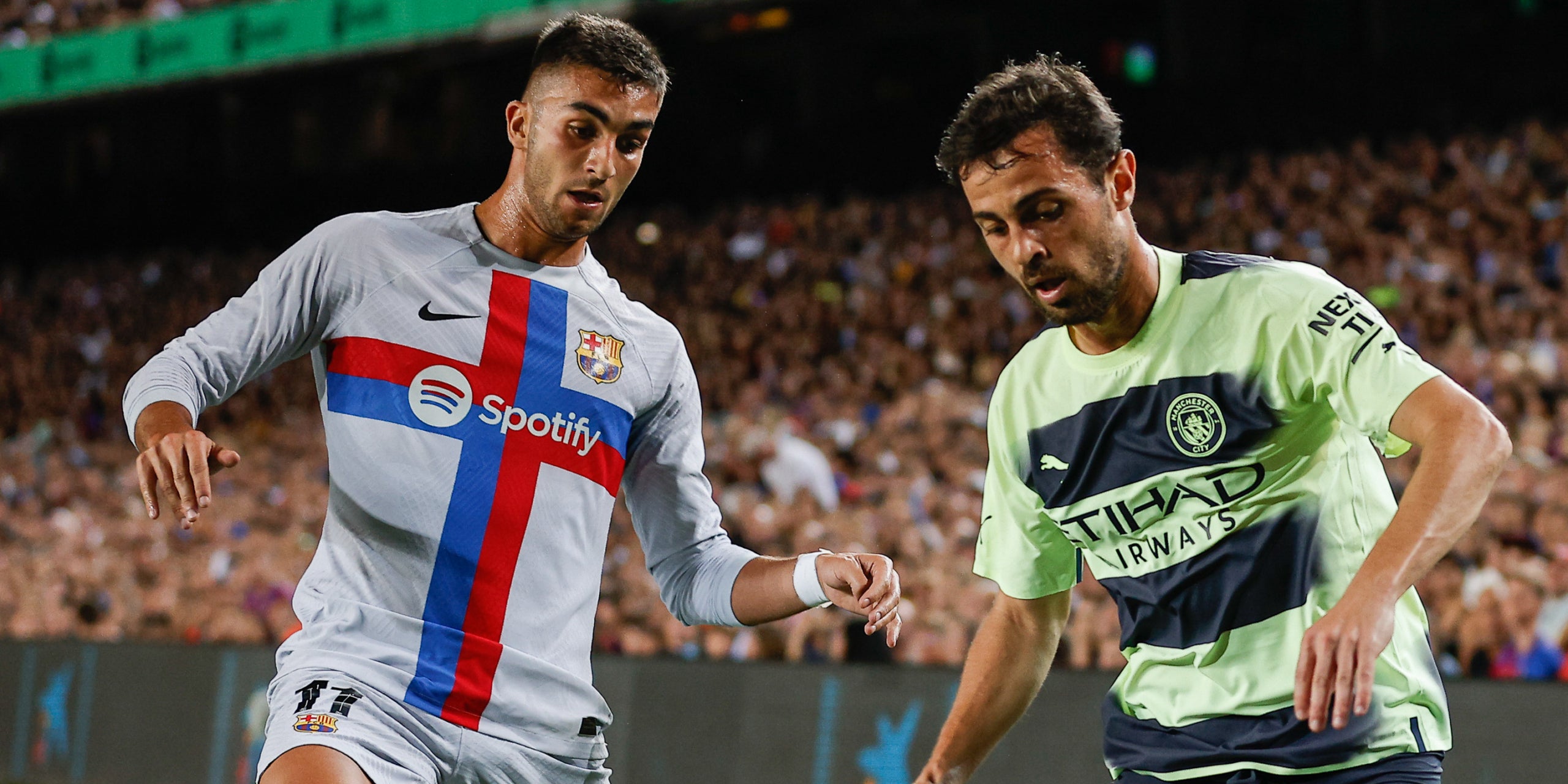 Bernardo Silva, durant un partit contra el Barça | Europa Press