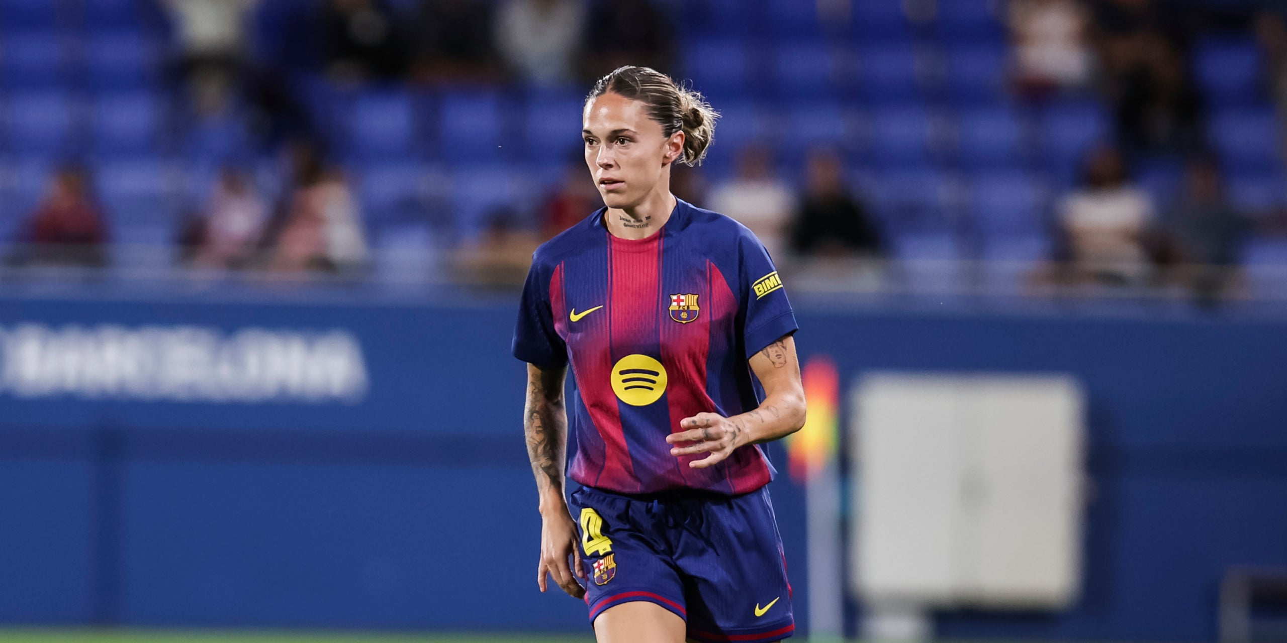 Mapi León, durant un partit amb el Barça | Europa Press