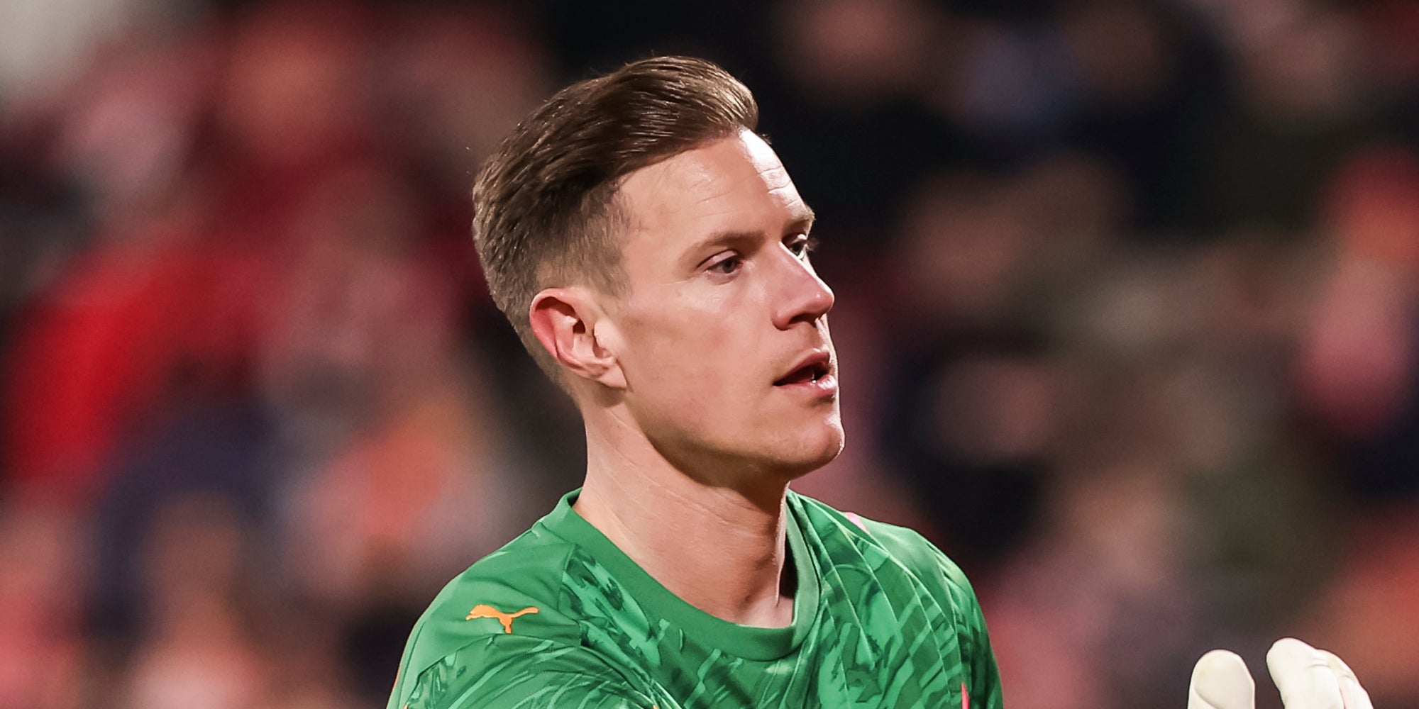 Ter Stegen, durant un partit amb el Girona | Europa Press