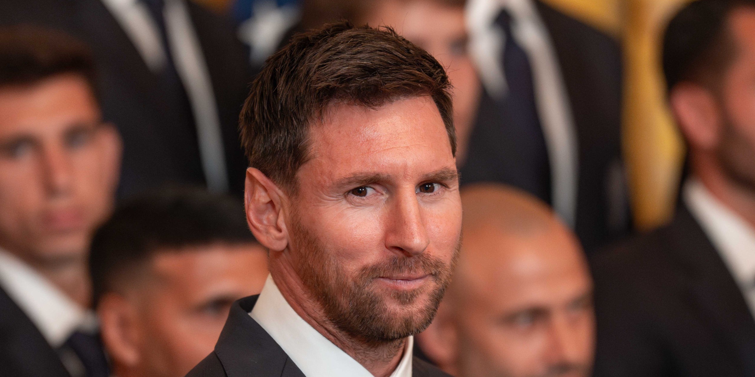 Leo Messi, durant la visita de l'Inter Miami a la Casa Blanca | Europa Press