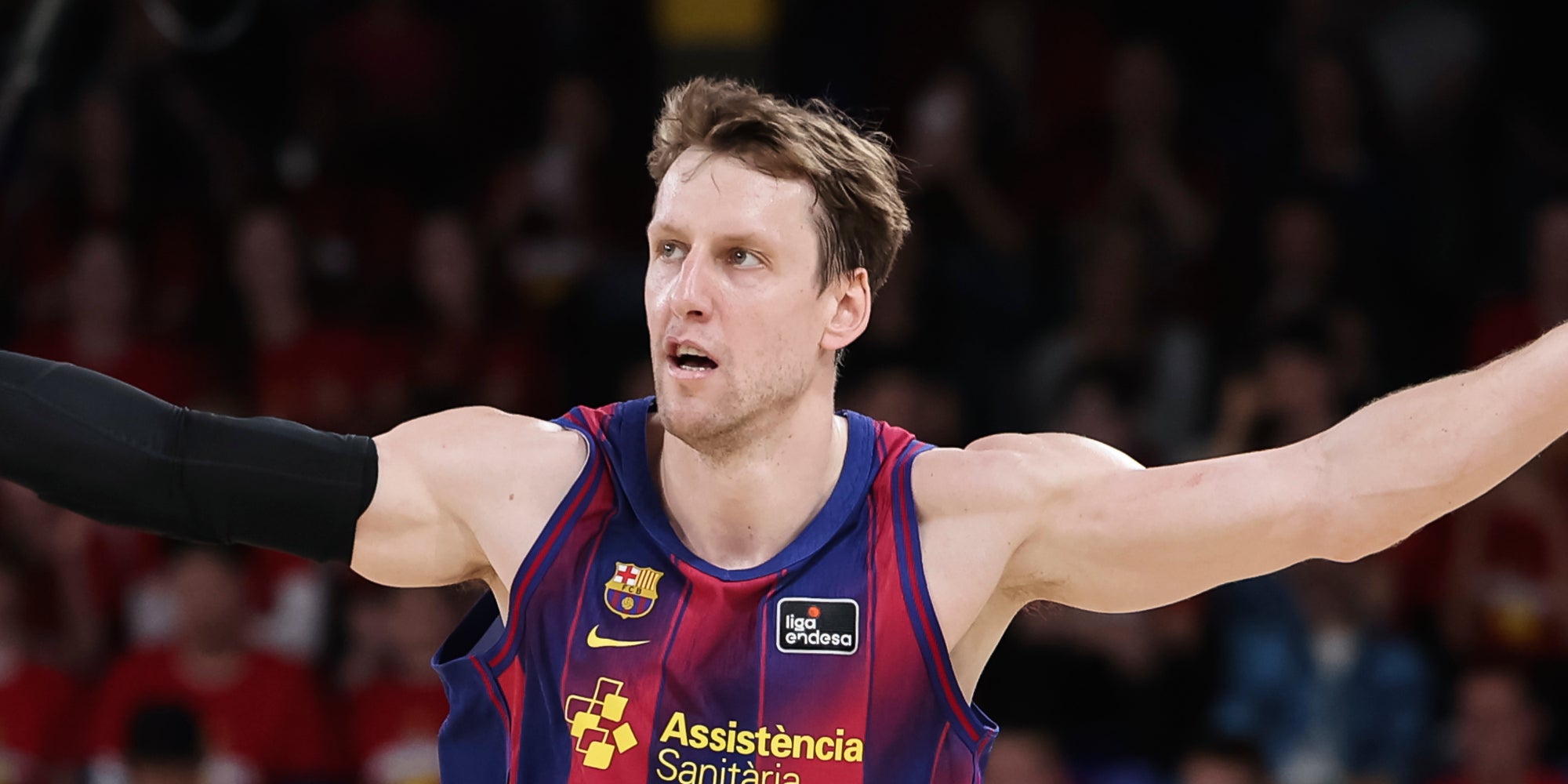 Jan Vesely, durant un partit amb el Barça de bàsquet | Europa Press