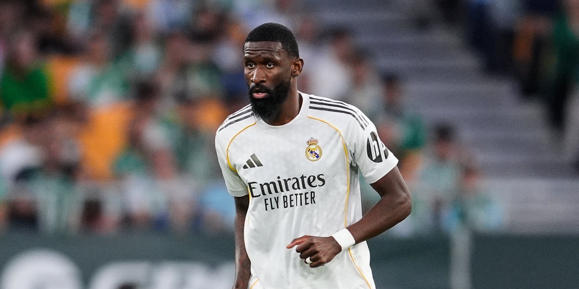 El defensa Antonio Rüdiger, durant un partit amb el Madrid | Europa Press