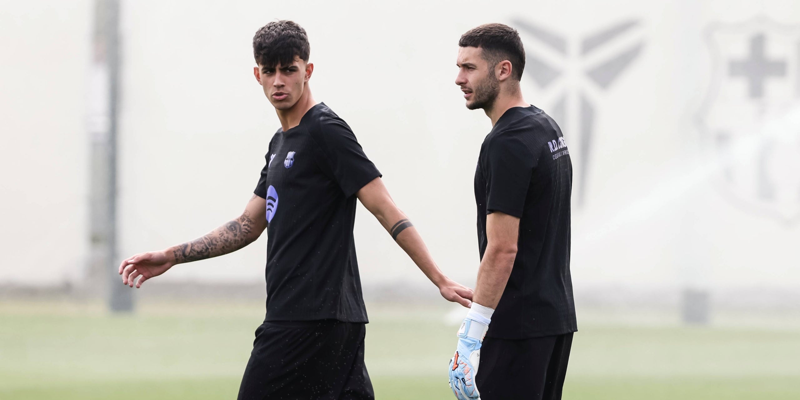 Joan Garcia i Marc Bernal a un entrenament. | Europa Press