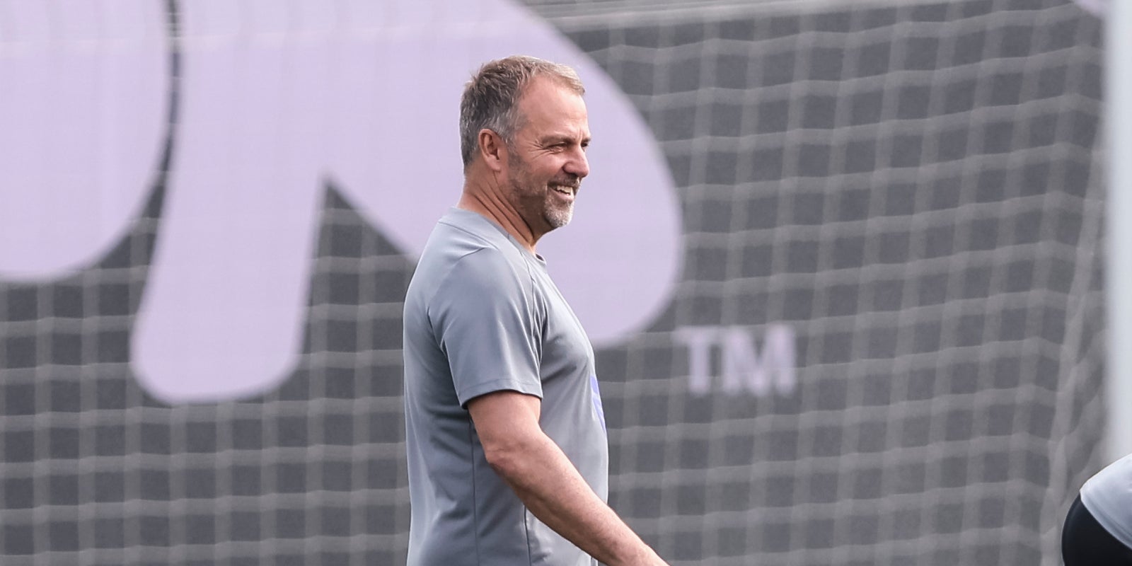 Hansi Flick, durant un entrenament del Barça | Europa Press