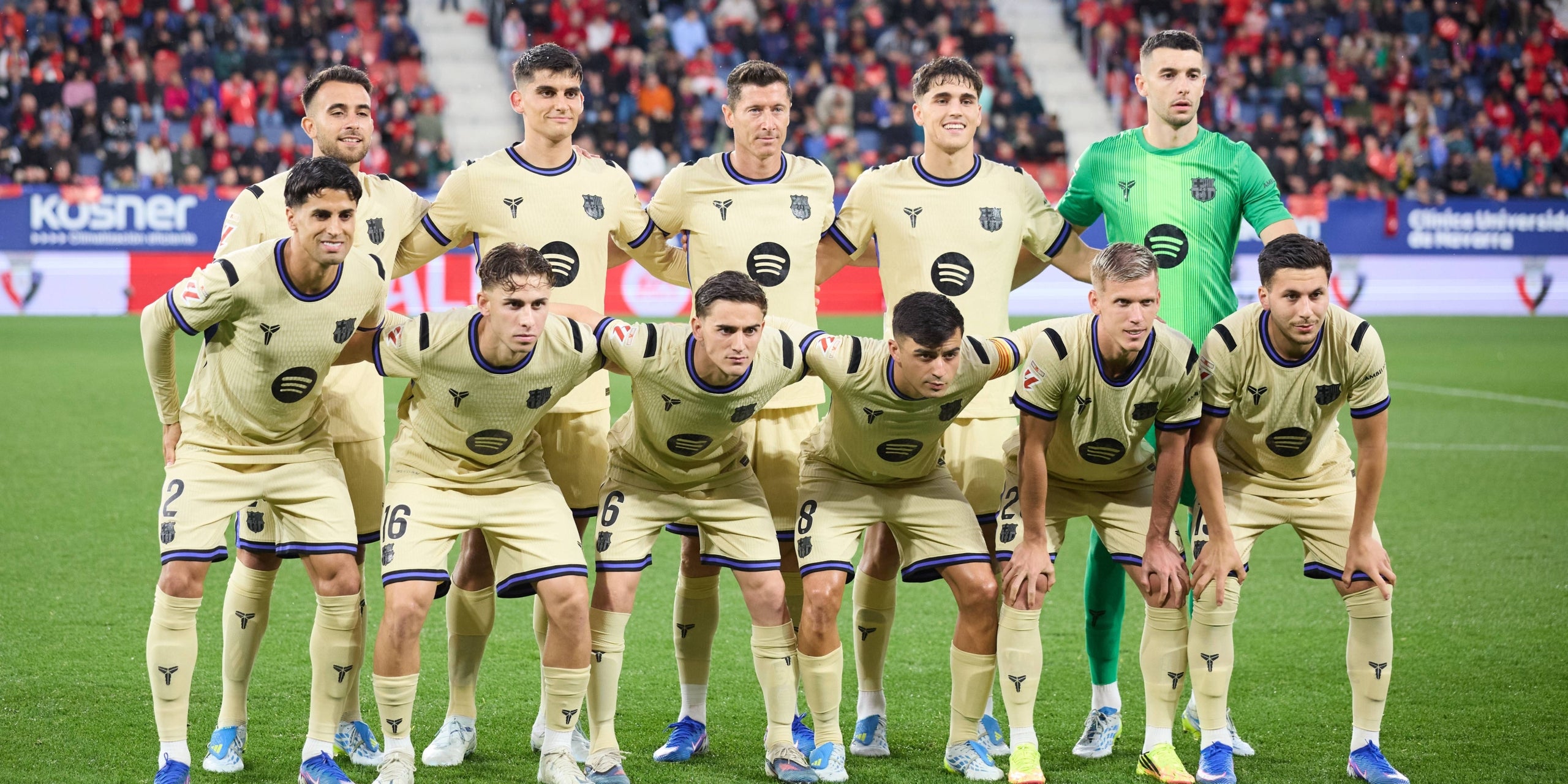 L'onze del Barça a El Sadar. | Europa Press