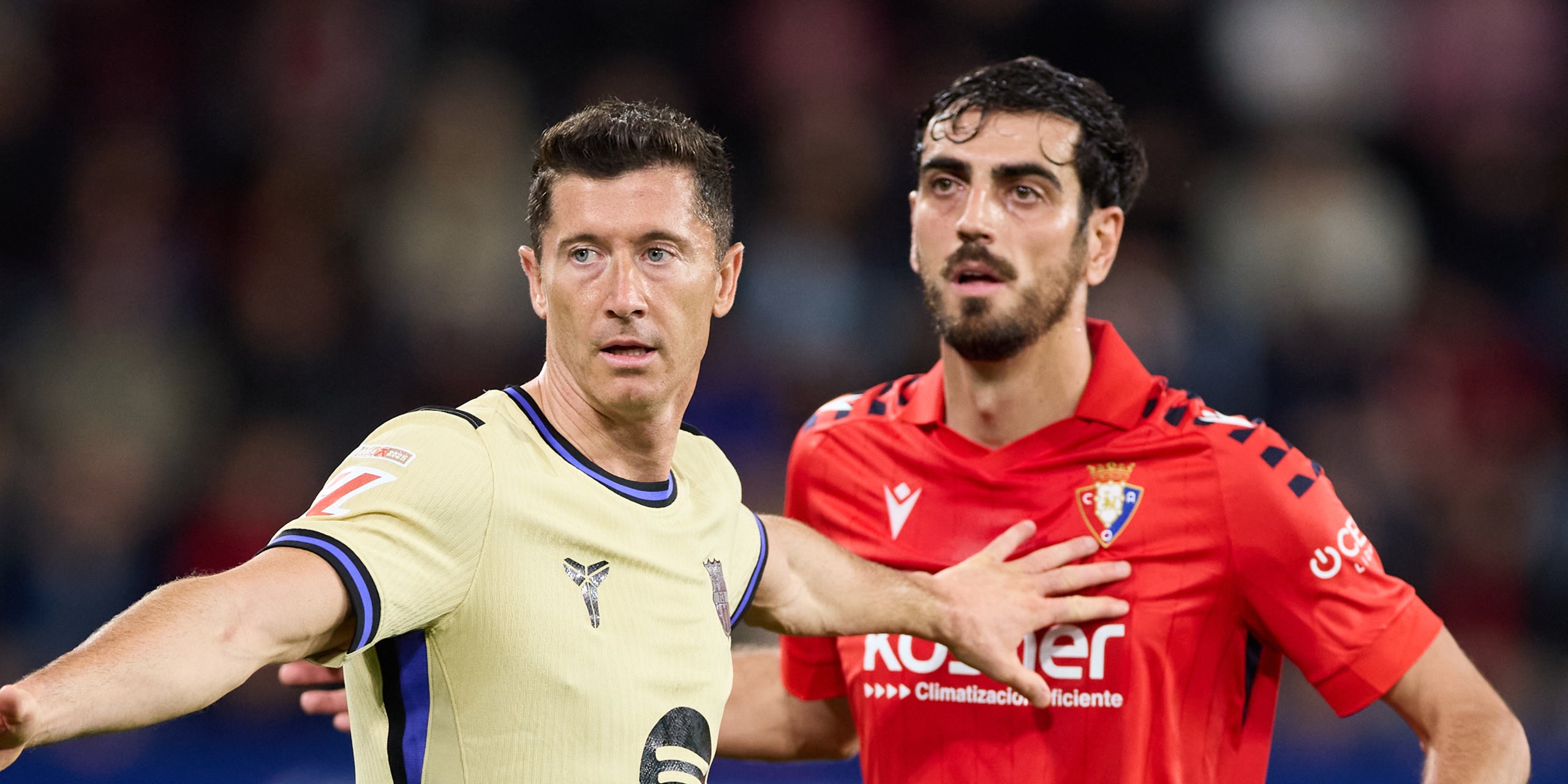 Robert Lewandowski, durant l'Osasuna-Barça de Lliga | Europa Press