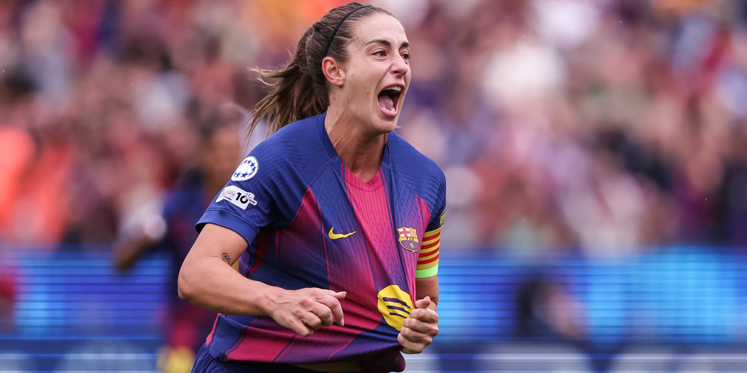Alexia Putellas, celebrant un gol a les semifinals de la Champions | Europa Press