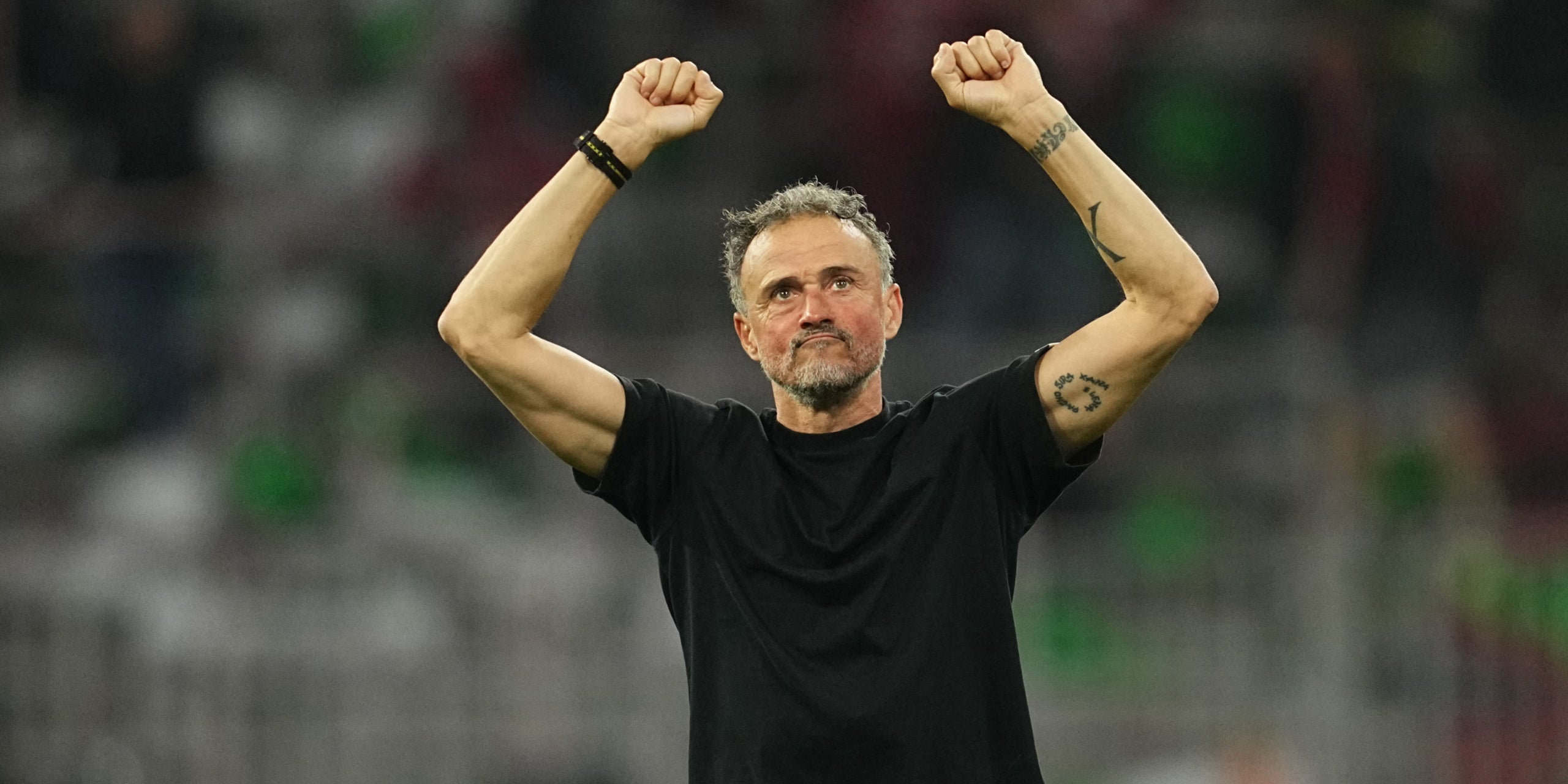Luis Enrique, celebrant la classificació per a la final de la Champions | Europa Press