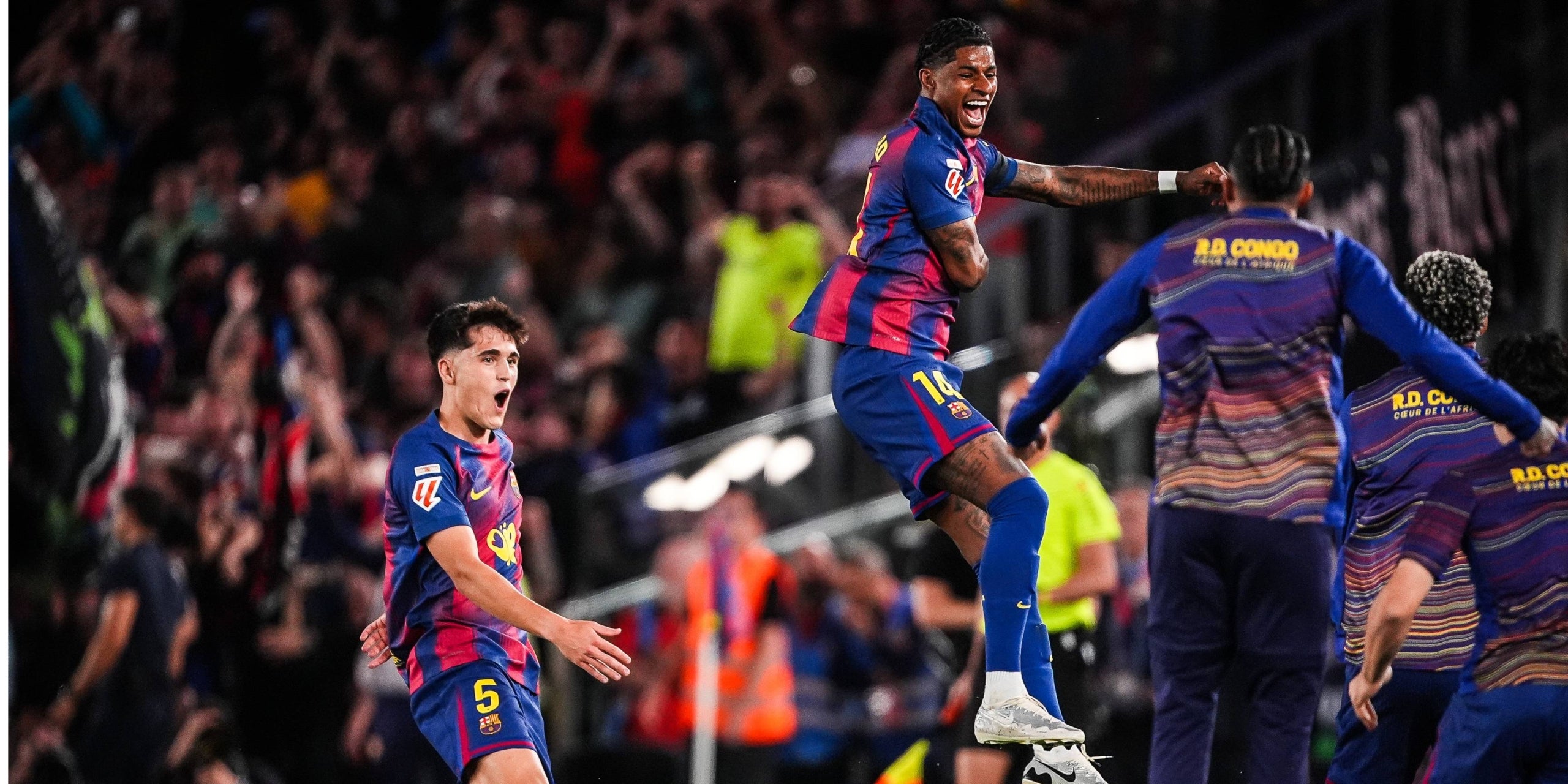 La celebració del primer gol de Rashford. | Europa Press