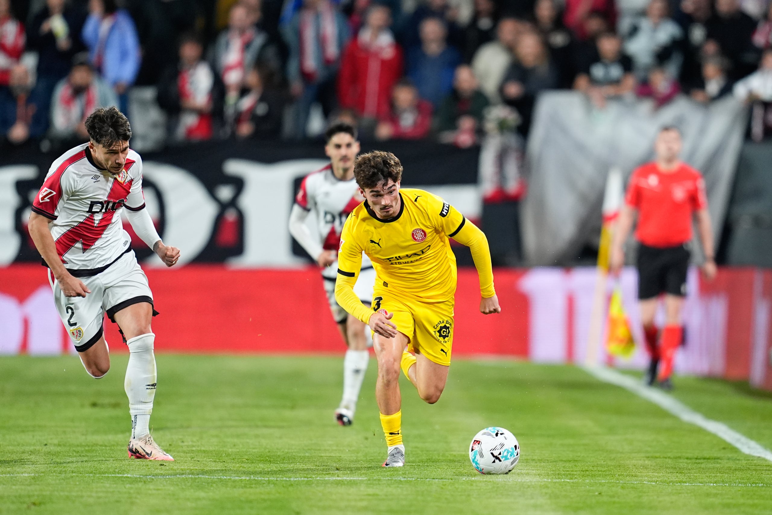 Joel Roca, durant el Rayo-Girona | Europa Press
