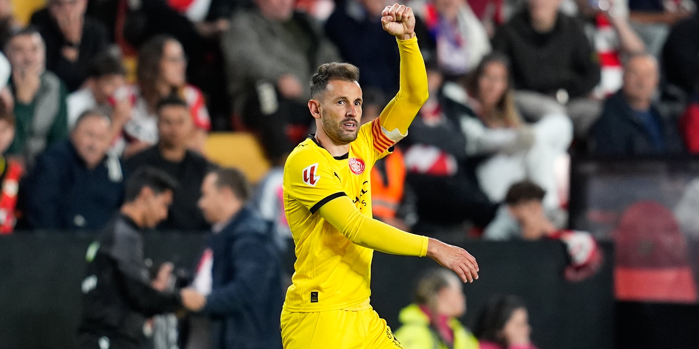 Cristhian Stuani, celebrant el seu gol contra el Rayo Vallecano | Europa Press