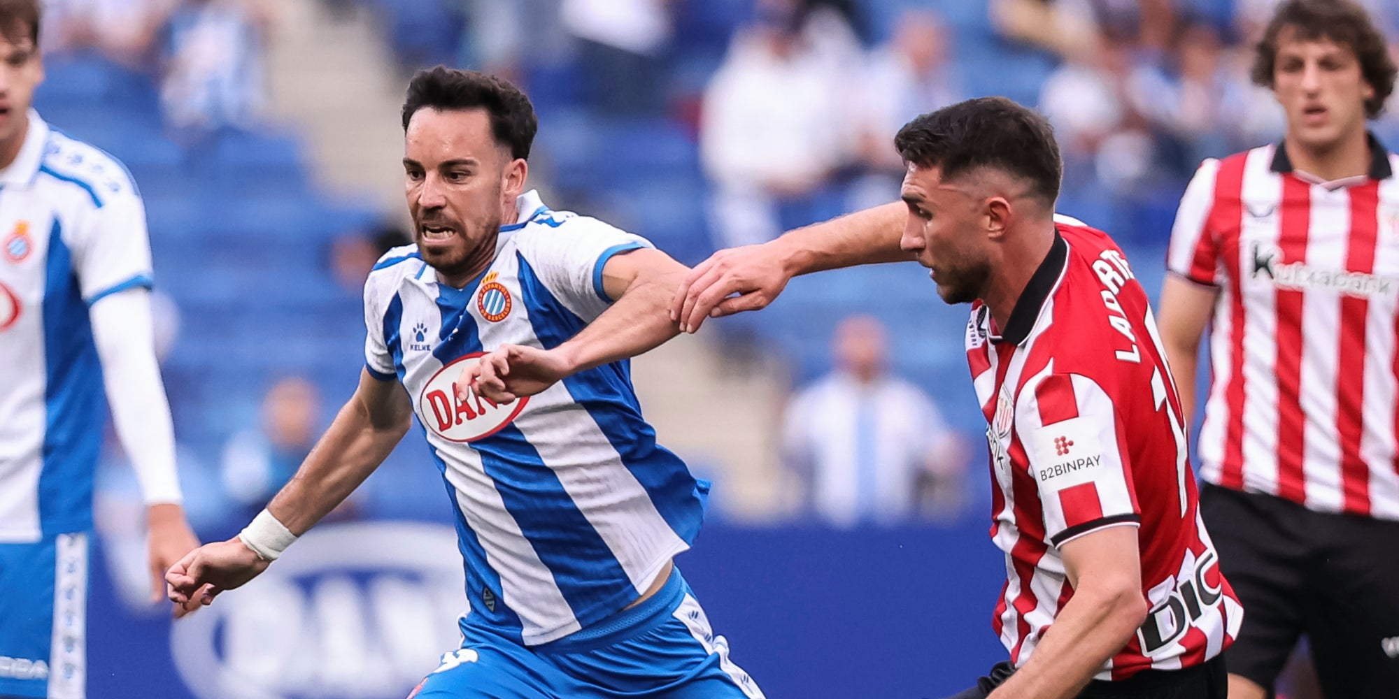 Edu Expósito, durant l'Espanyol-Athletic de Lliga | Europa Press