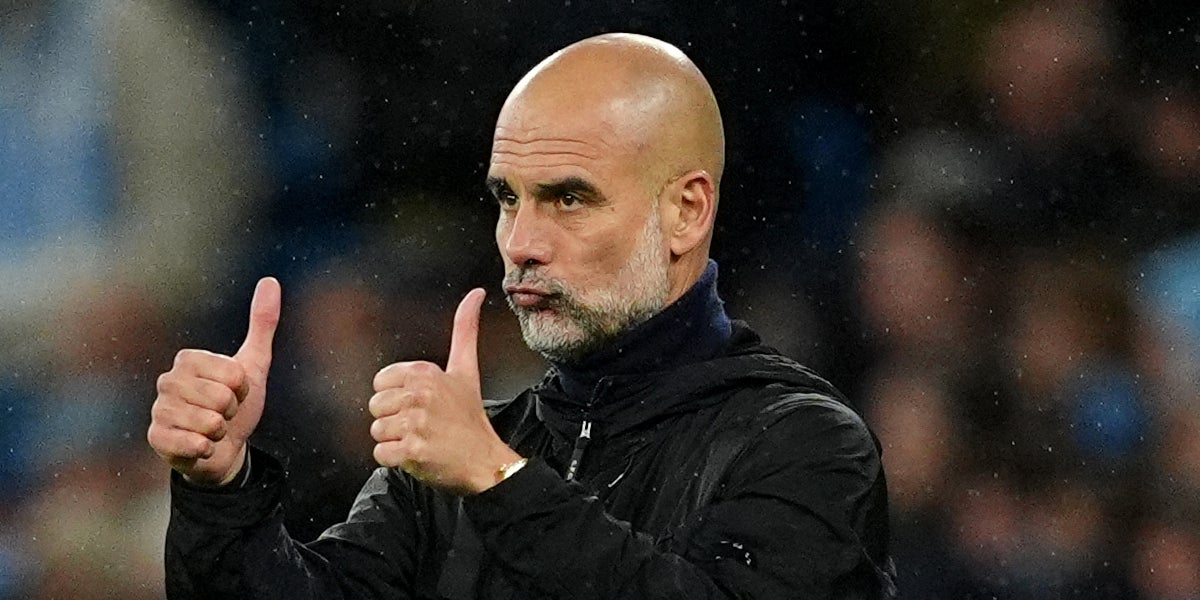 Pep Guardiola, durant un partit amb el Manchester City | Europa Press