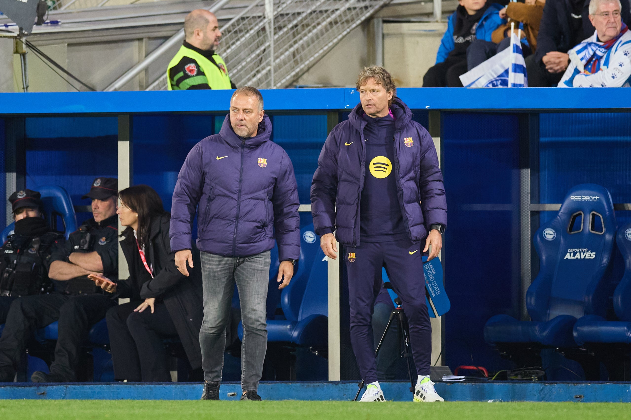Hansi Flick, durant l'Alabès-Barça | Europa Press