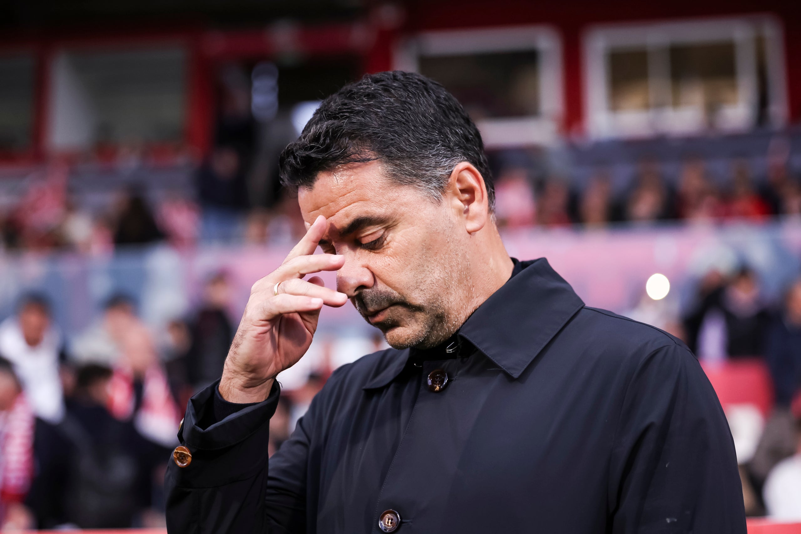 Míchel, durant el Girona-Reial Societat | Europa Press