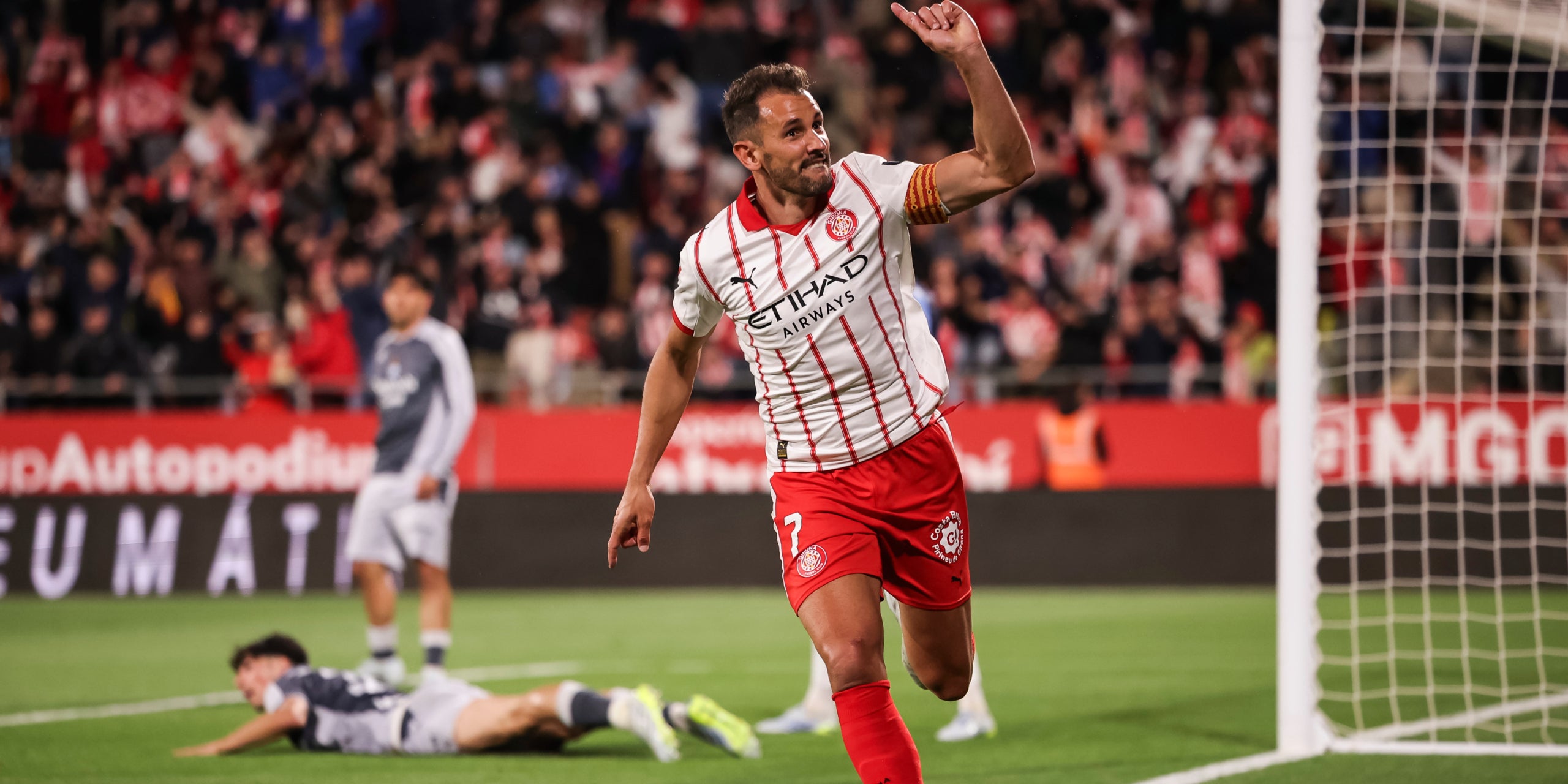 Stuani, celebrant el seu gol contra la Reial Societat | Europa Press