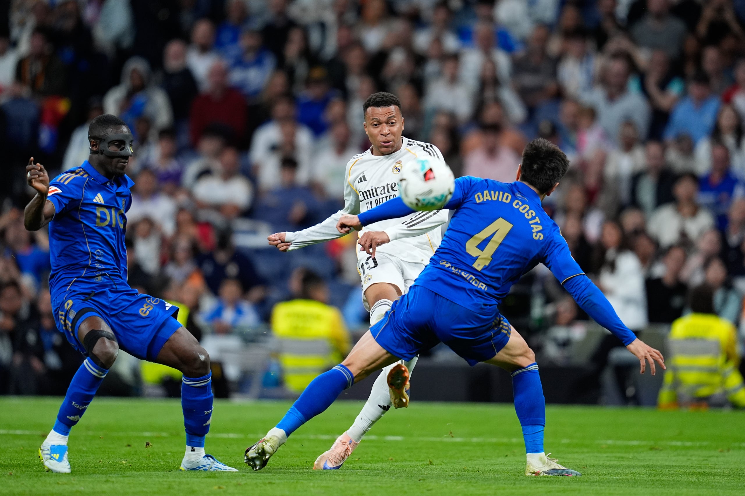 Kylian Mbappé, durant el Madrid-Oviedo | Europa Press