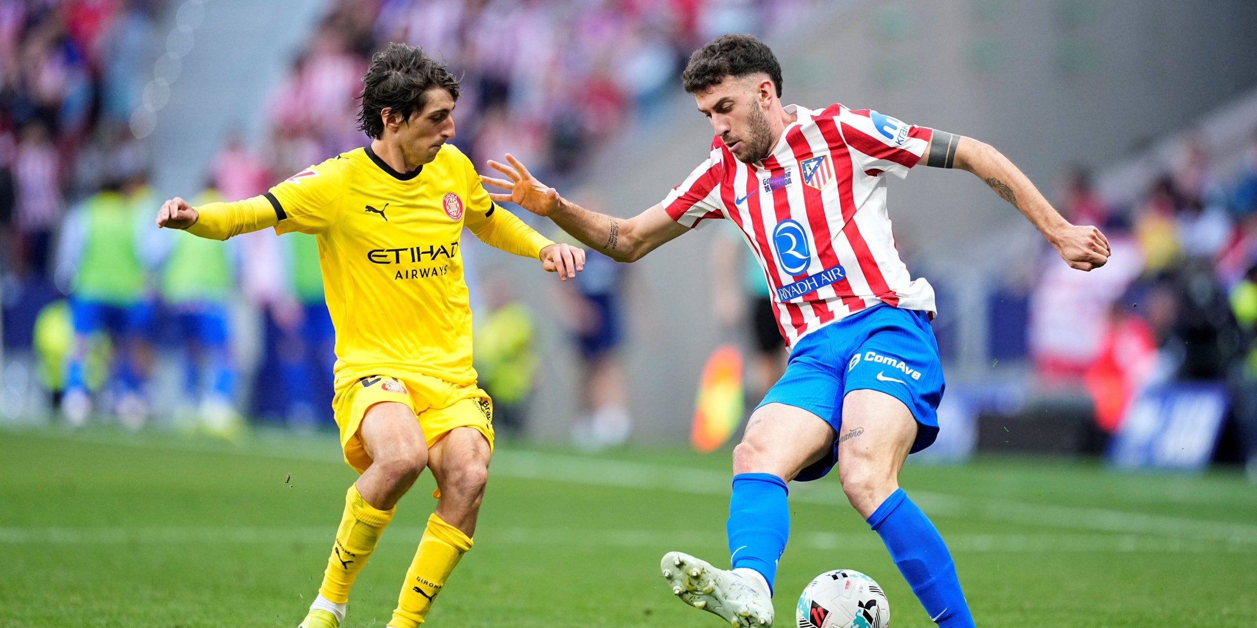 Bryan Gil, a la derrota del Girona al Metropolitano. | Europa Press