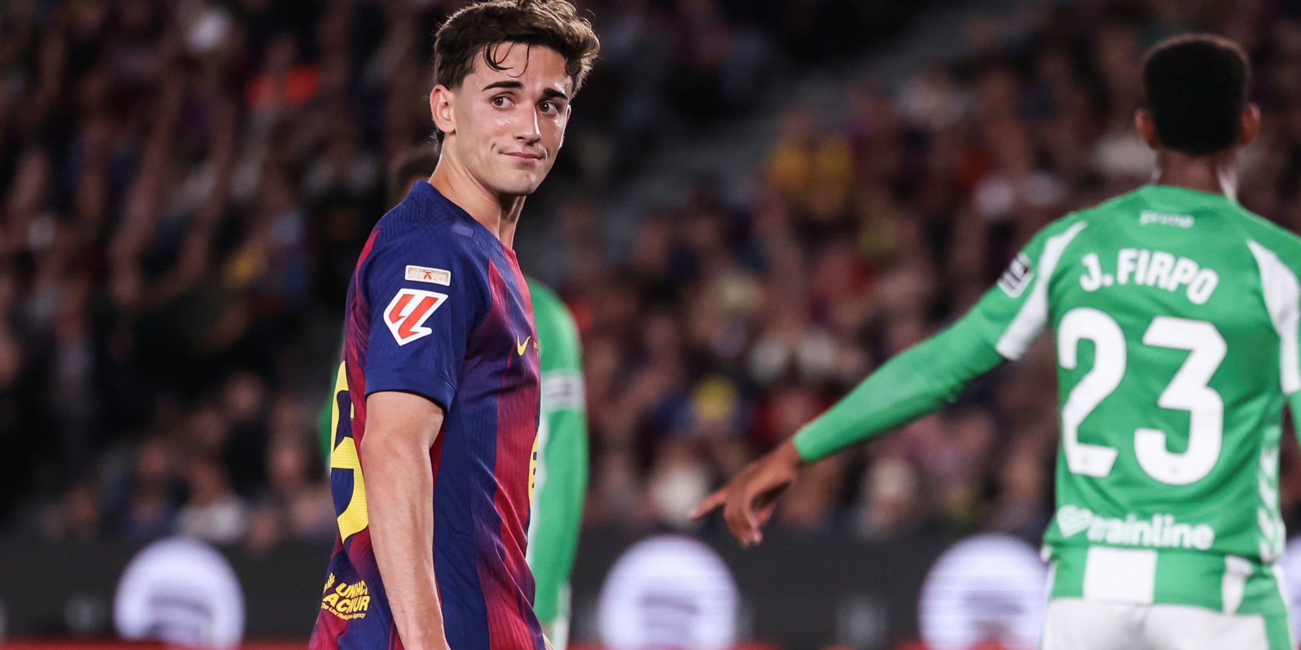 Gavi, durant un partit del Barça | Europa Press