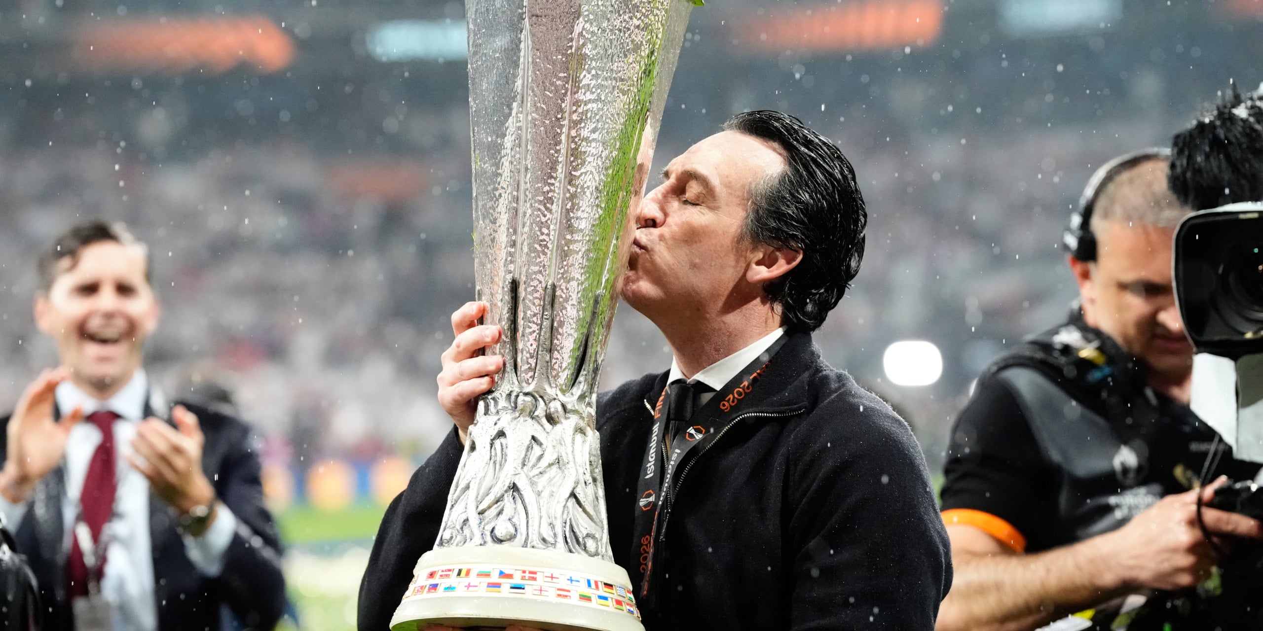 Unai Emery, amb el trofeu de l'Europa League | Europa Press
