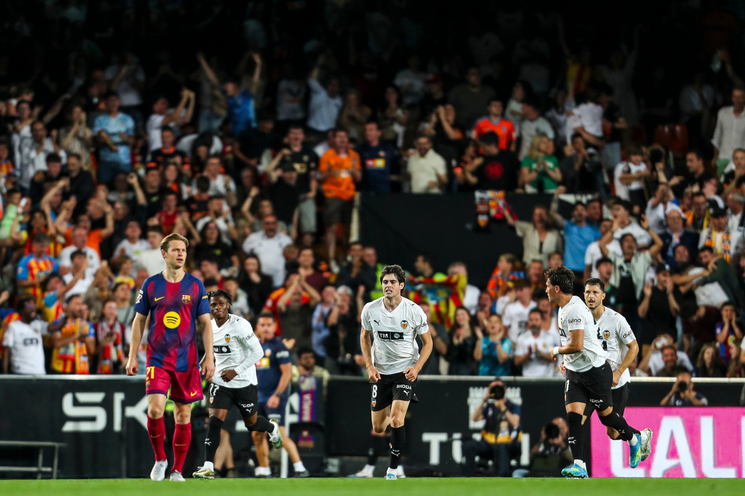 El Barça ha caigut 3-1 a Mestalla. | Europa Press