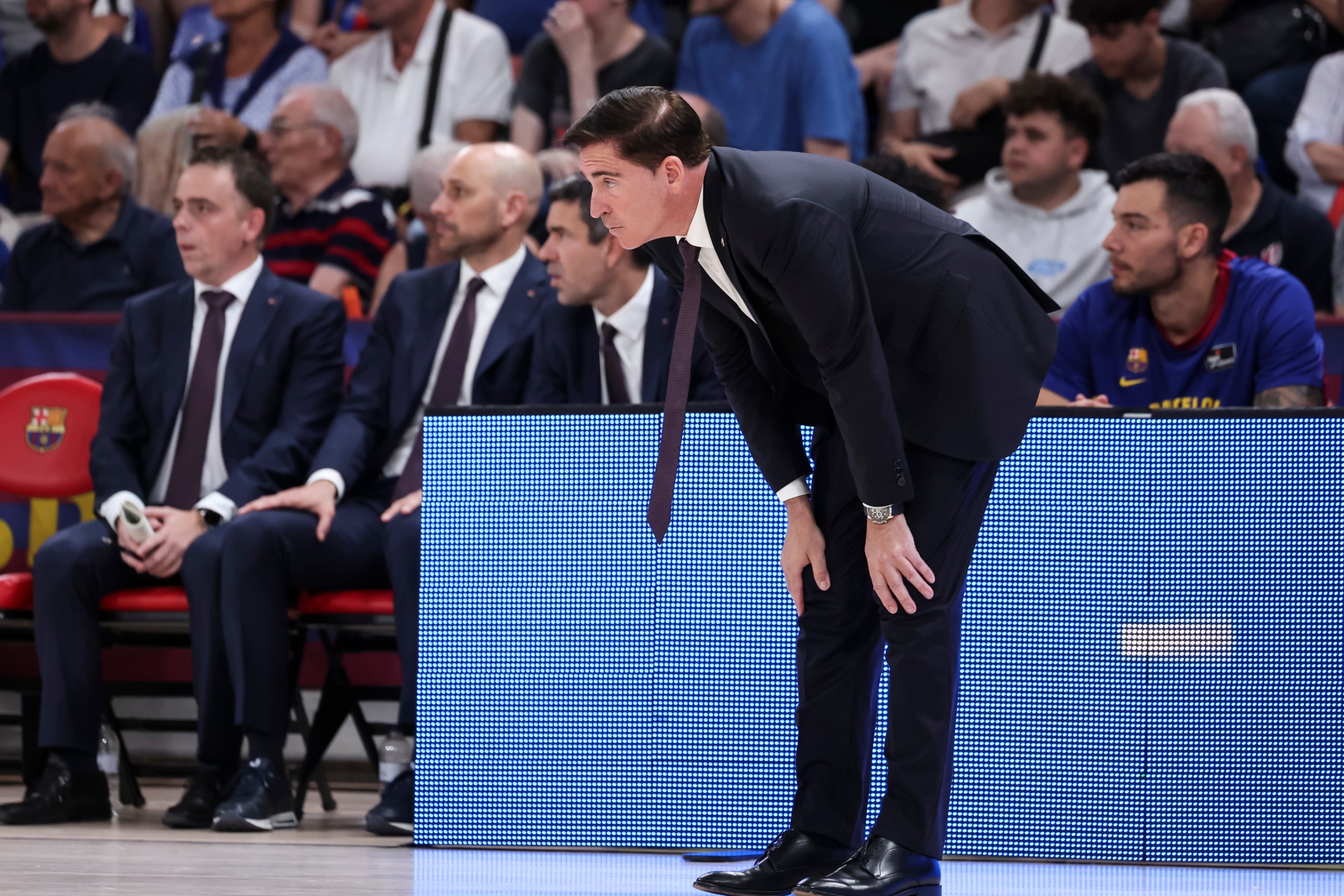Xavi Pascual al partit contra València Basket. | Europa Press