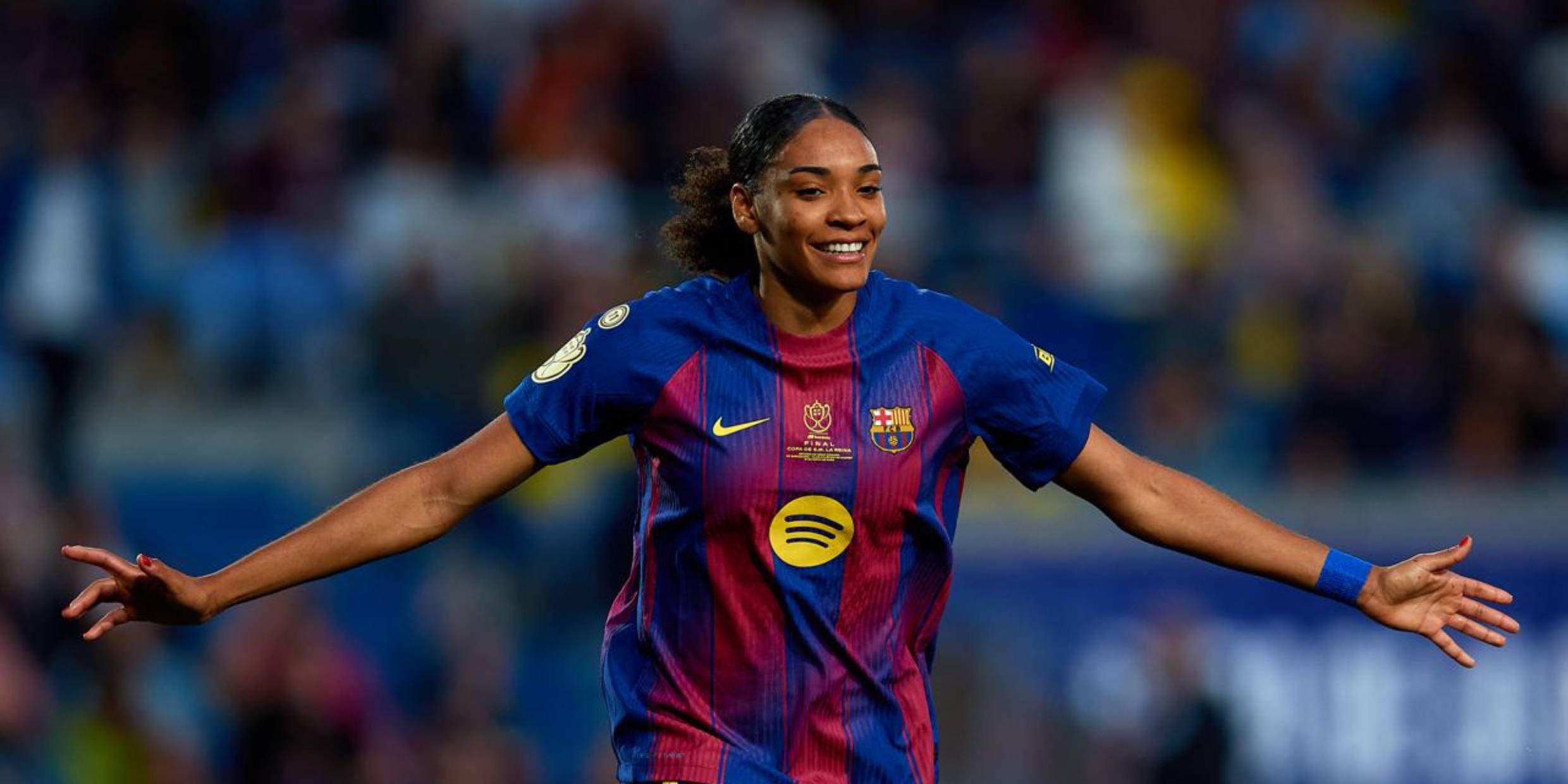 Salma Paralluelo, autora del tercer gol. | RFEF