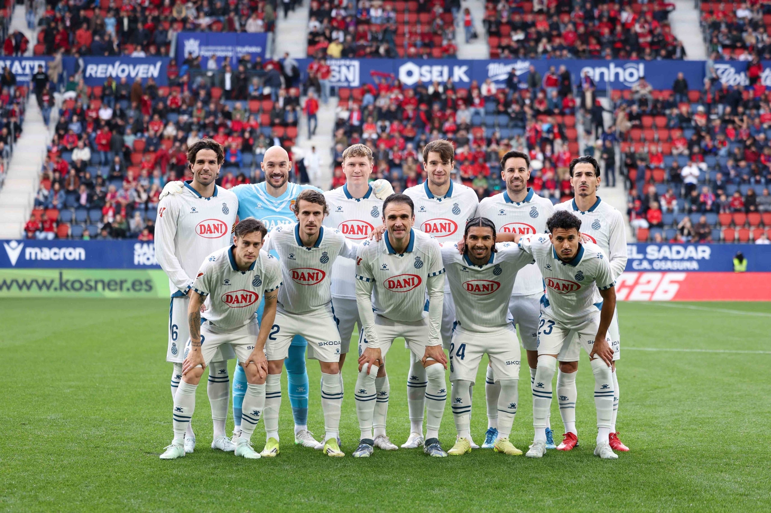 L'onze de l'Espanyol a El Sadar. | Espanyol