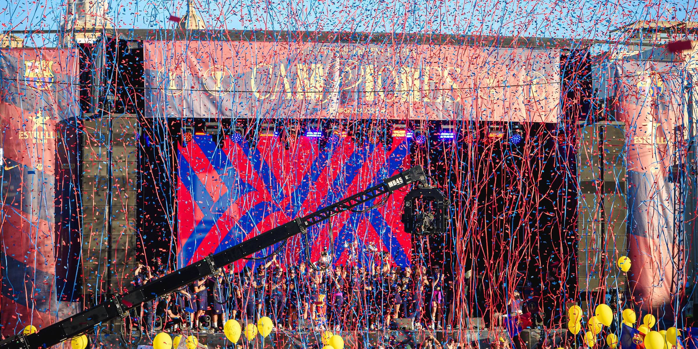 L'acte de celebració del Barça Femení. | FC Barcelona