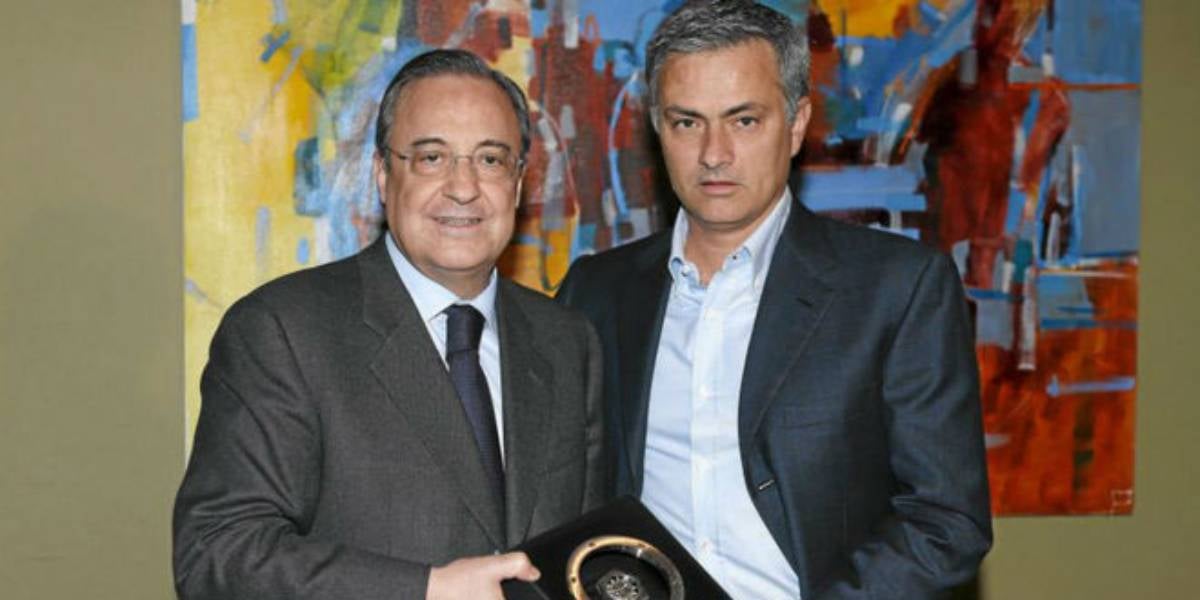 Florentino Pérez i José Mourinho, durant la primera etapa del portuguès al Madrid | Real Madrid CF