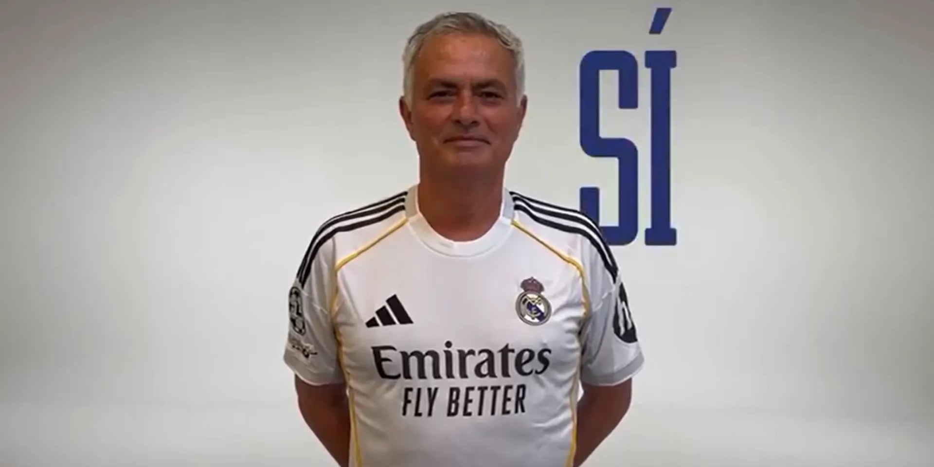 José Mourinho, en el anuncio de Florentino Pérez | @Florentino2026_