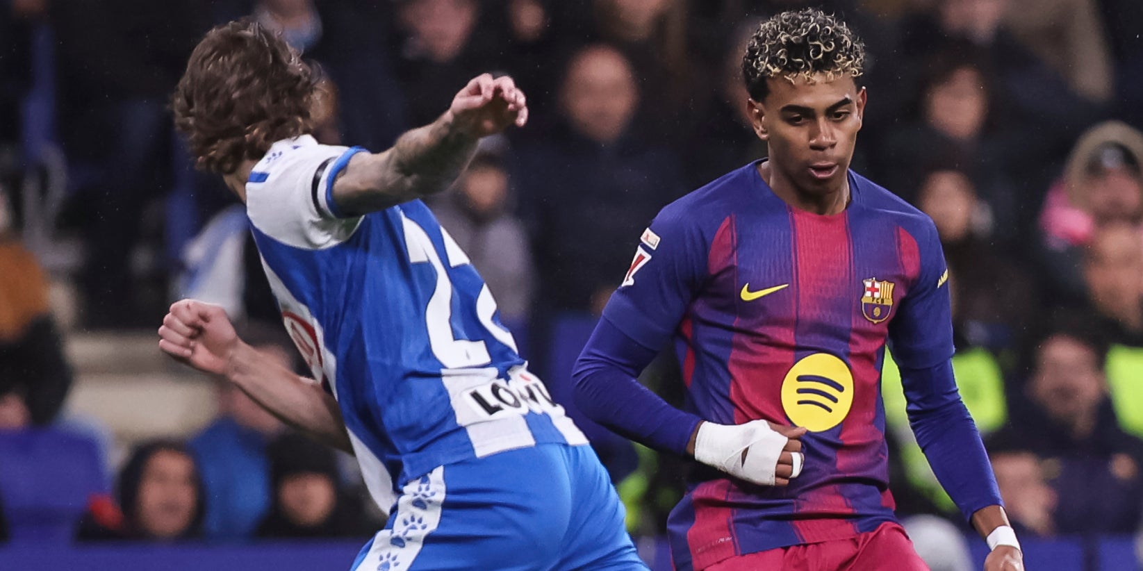 Lamine Yamal, durant un partit contra l'Espanyol | Europa Press