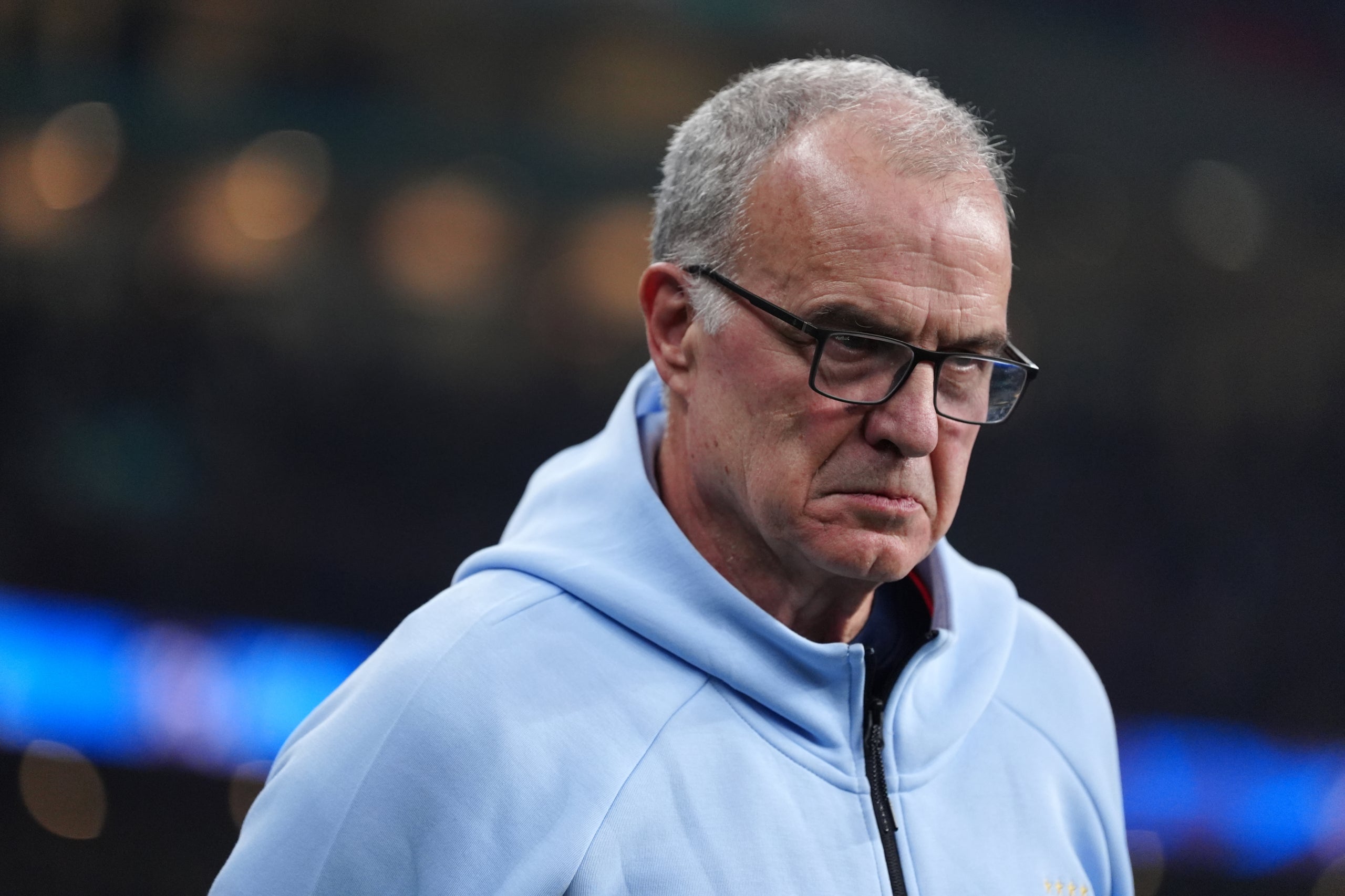 Marcelo Bielsa, durant un partit de la selecció uruguaiana | Europa Press