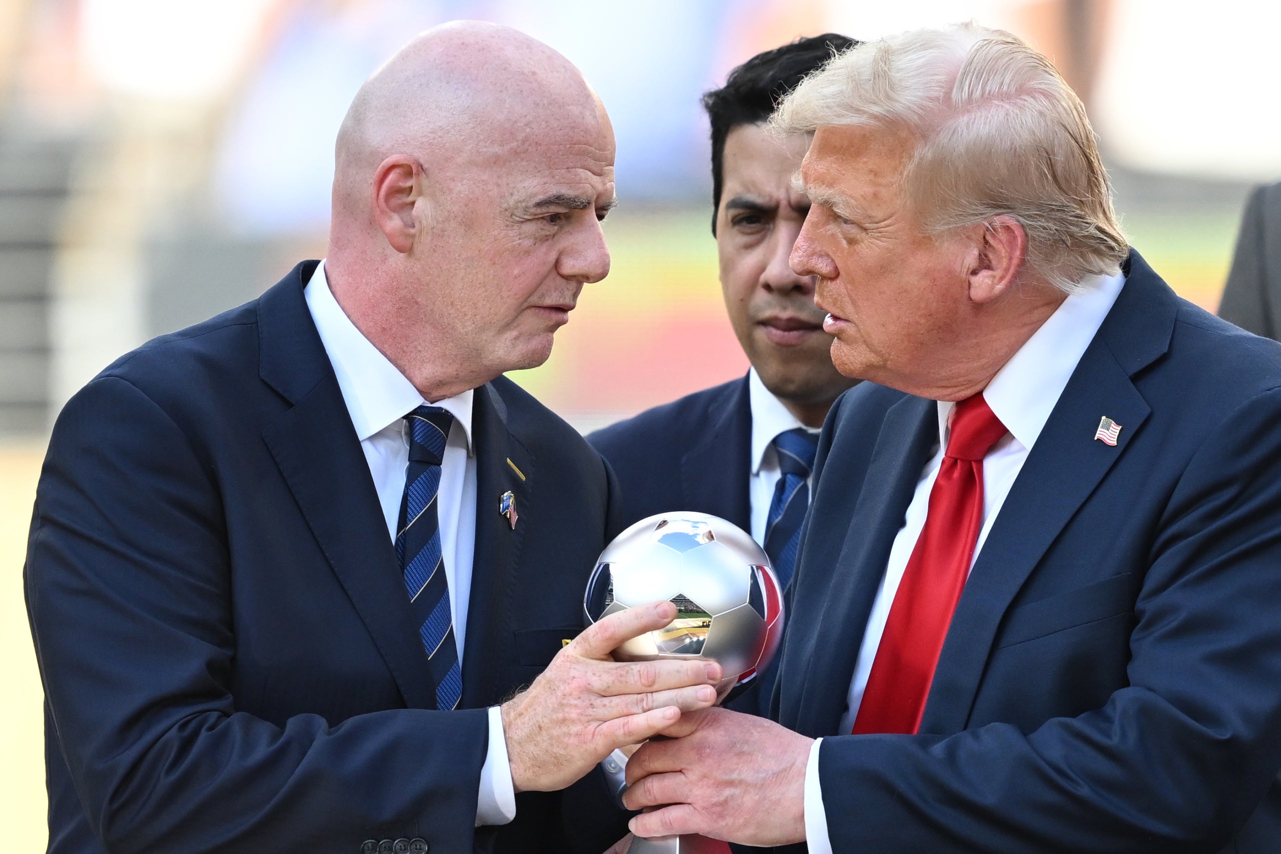 Gianni Infantino i Donald Trump, en una imatge d'arxiu | Europa Press