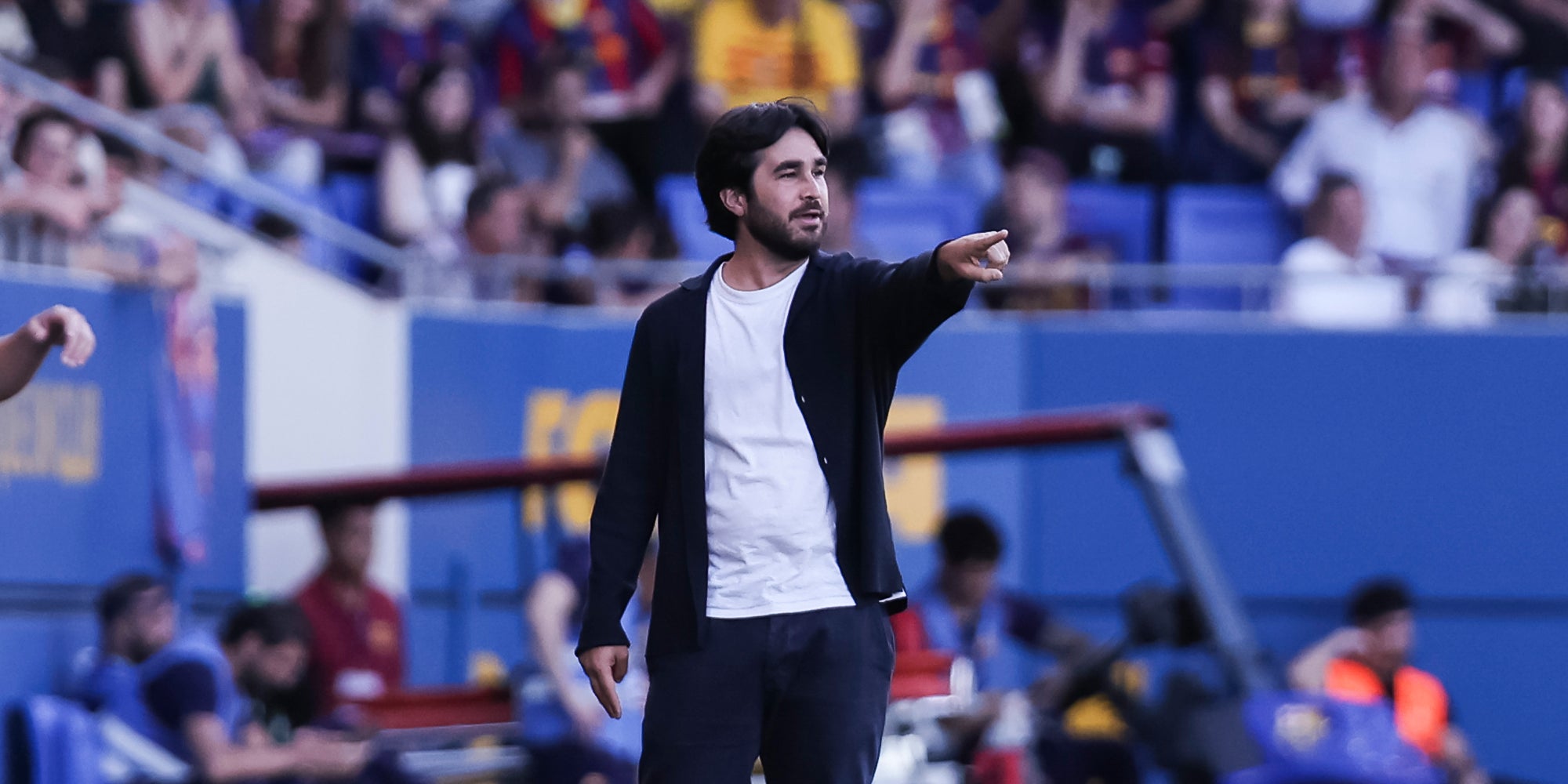 Pere Romeu, durant un partit amb el Barça femení | Europa Press