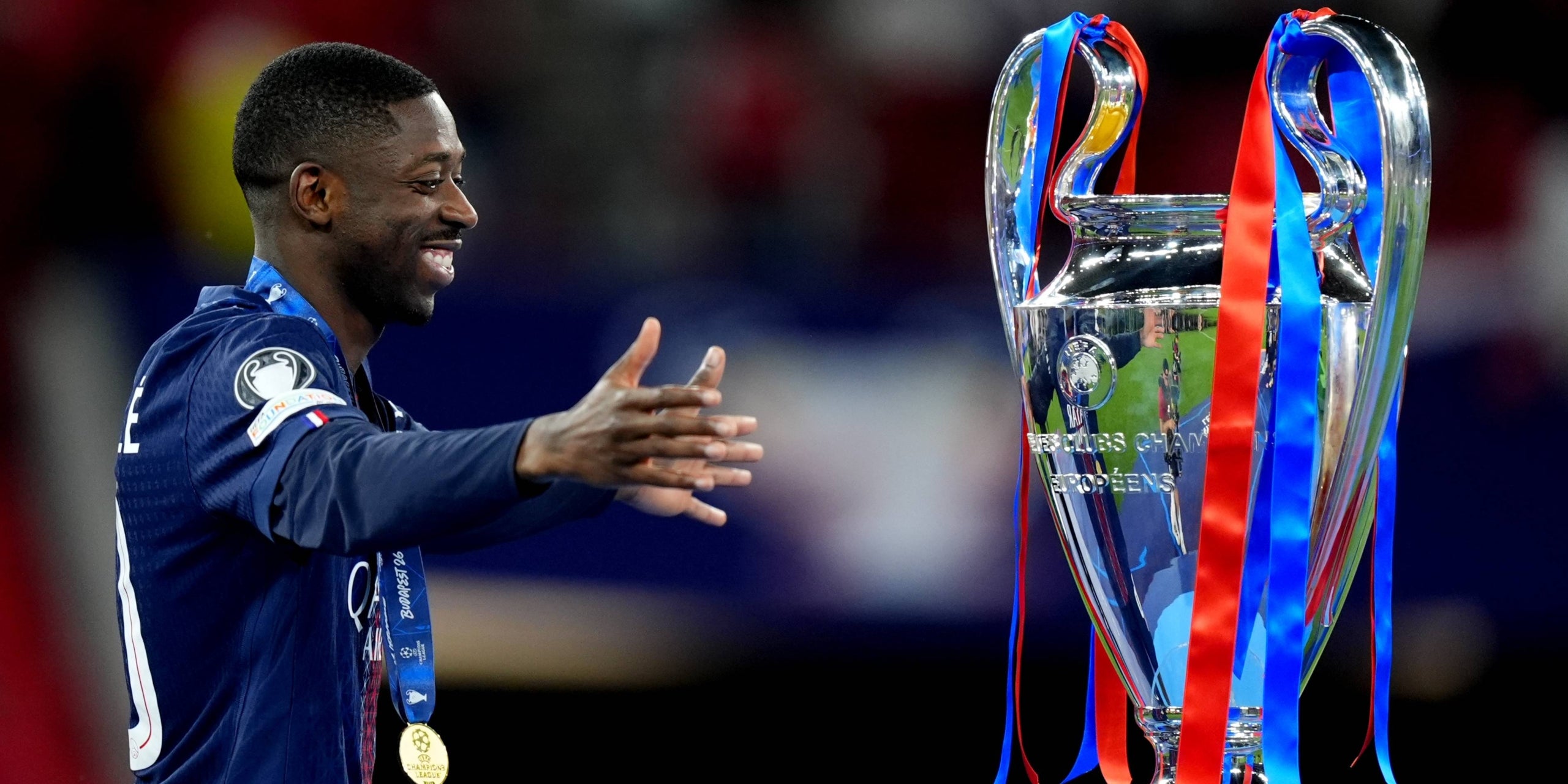 Ousmane Dembélé, amb el trofeu de la Champions | Europa Press