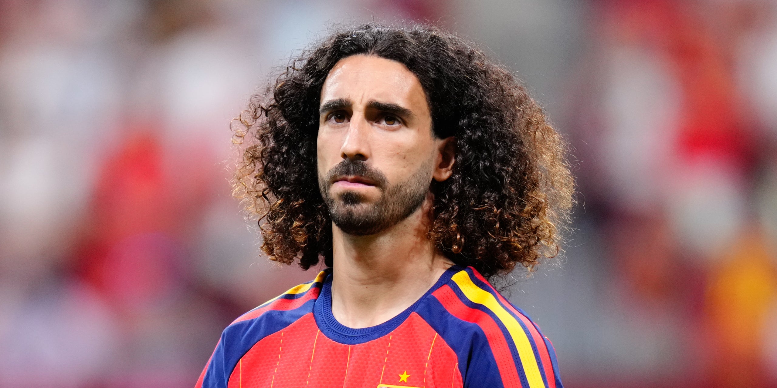 Marc Cucurella, durant un partit amb el Madrid | Europa Press