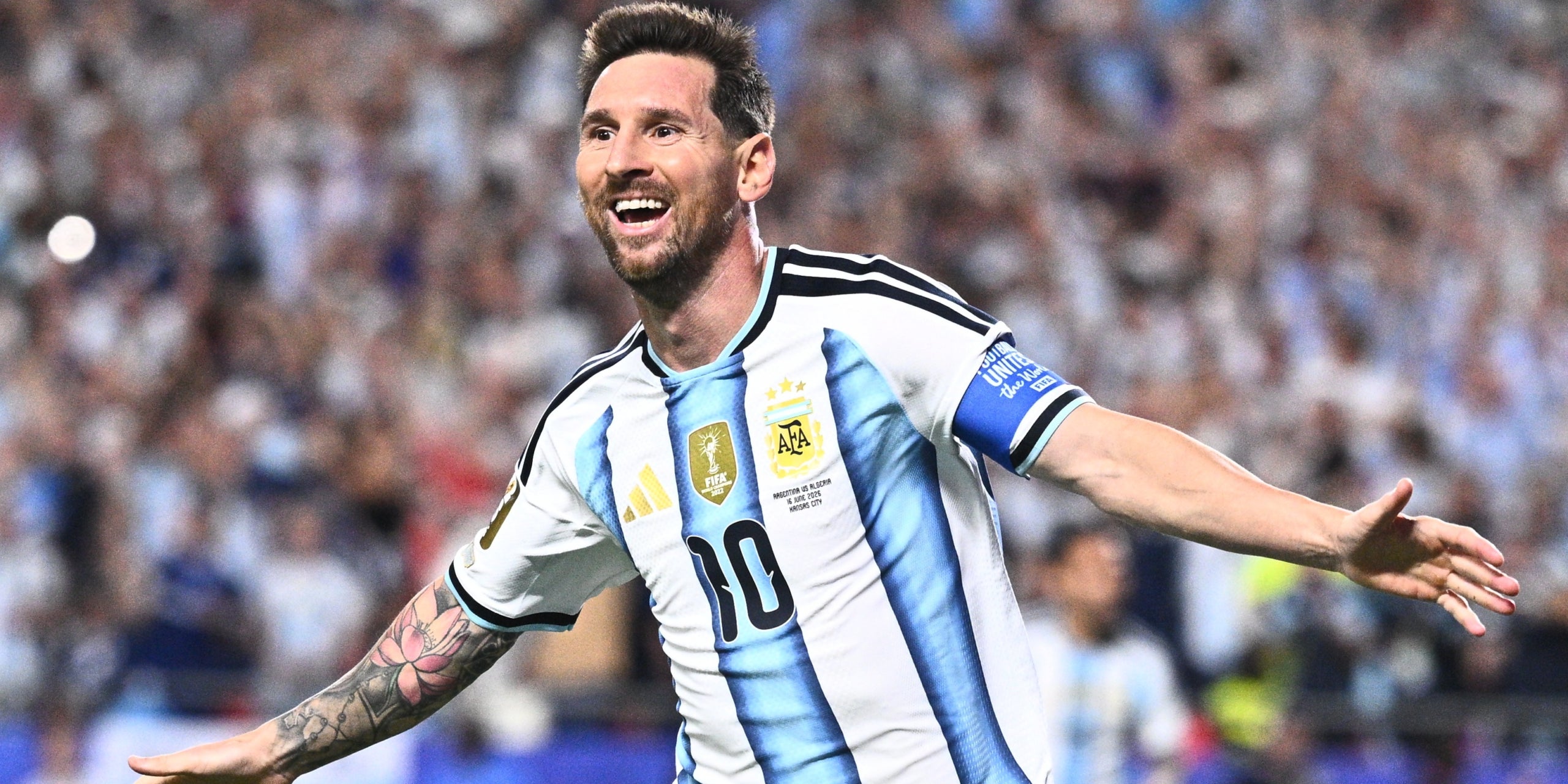 Leo Messi, celebrant un dels seus gols contra Algèria | Europa Press