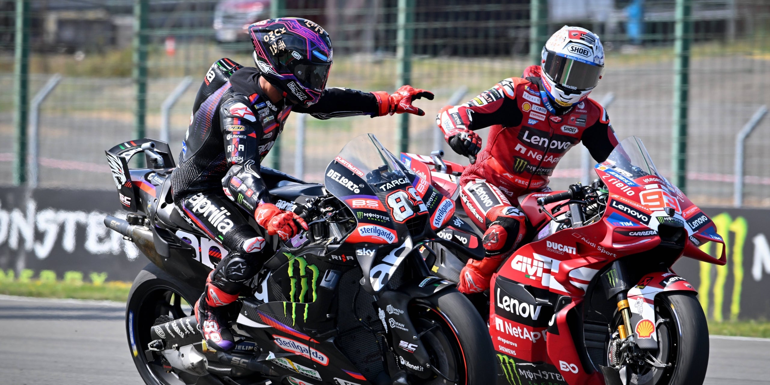 Marc Márquez i Jorge Martín a Brno. | Europa Press