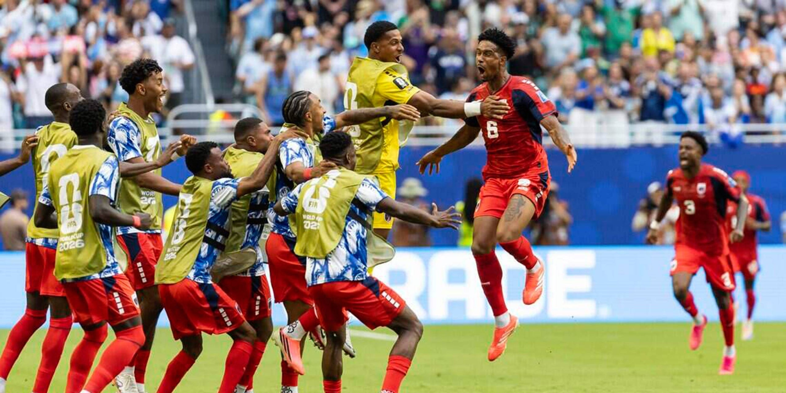 Els jugadors de Cap Verd celebrant el seu primer gol en la història dels Mundials. | Europa Press