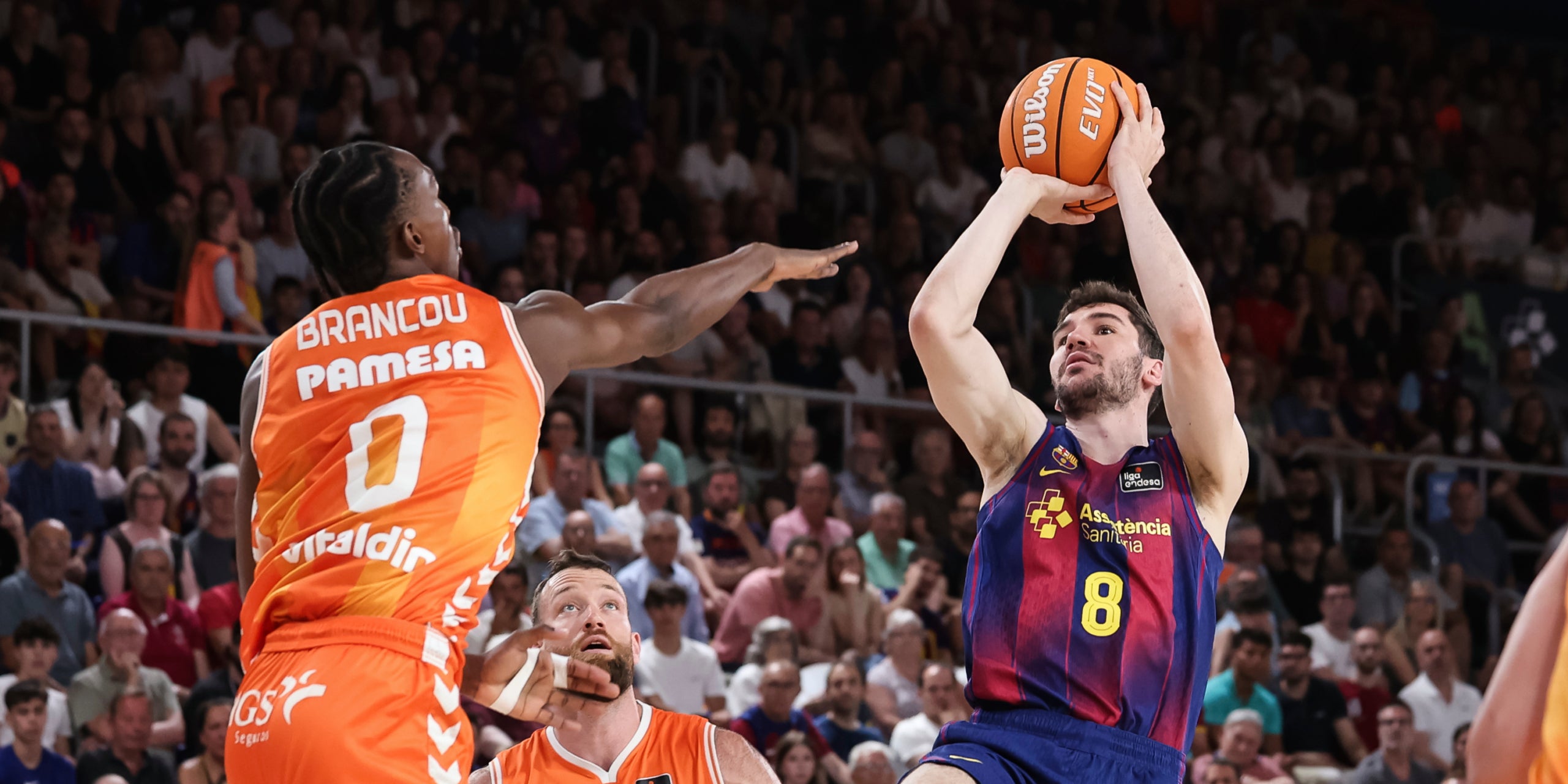 Darío Brizuela, durant el Barça-València Basket de la final de l'ACB | Europa Press