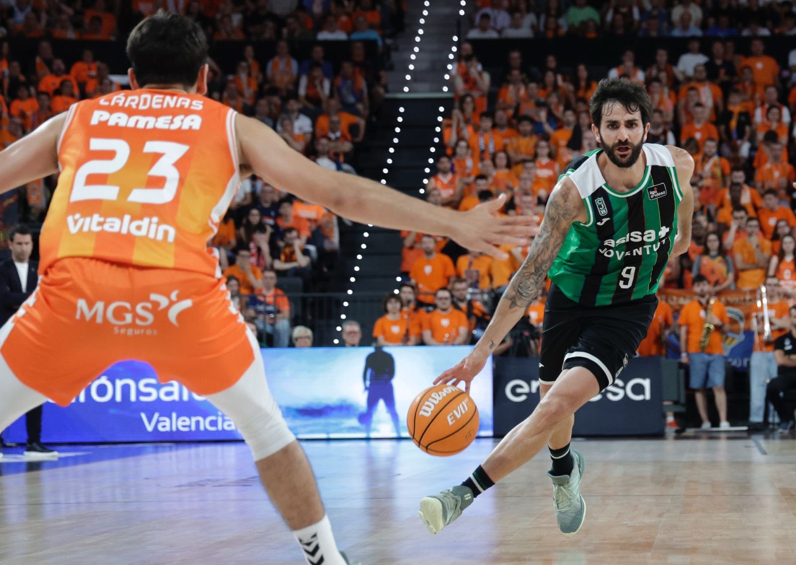 Ricky Rubio, durant el València-Penya | Club Joventut Badalona