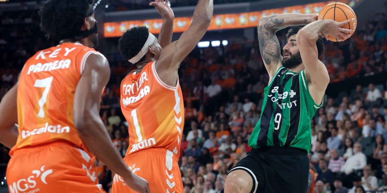 Ricky Rubio, durant el València-Penya | Club Joventut Badalona