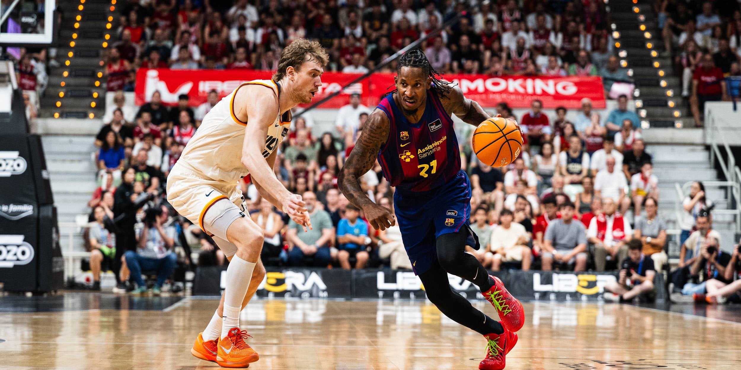 Will Clyburn al tercer partit del play-off contra UCAM Múrcia. | FCB.