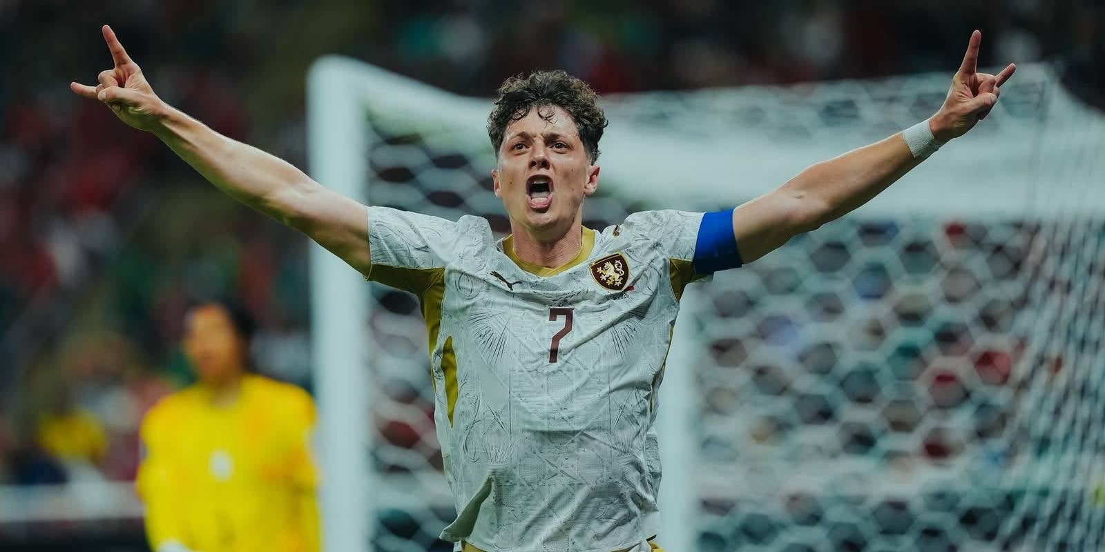 Krejci, celebrando su gol contra Corea del Sur | FACR