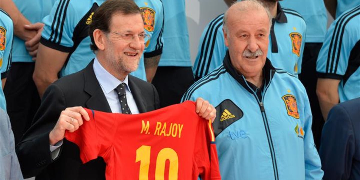 Mariano Rajoy, durant l'Eurocopa de 2012 | Moncloa
