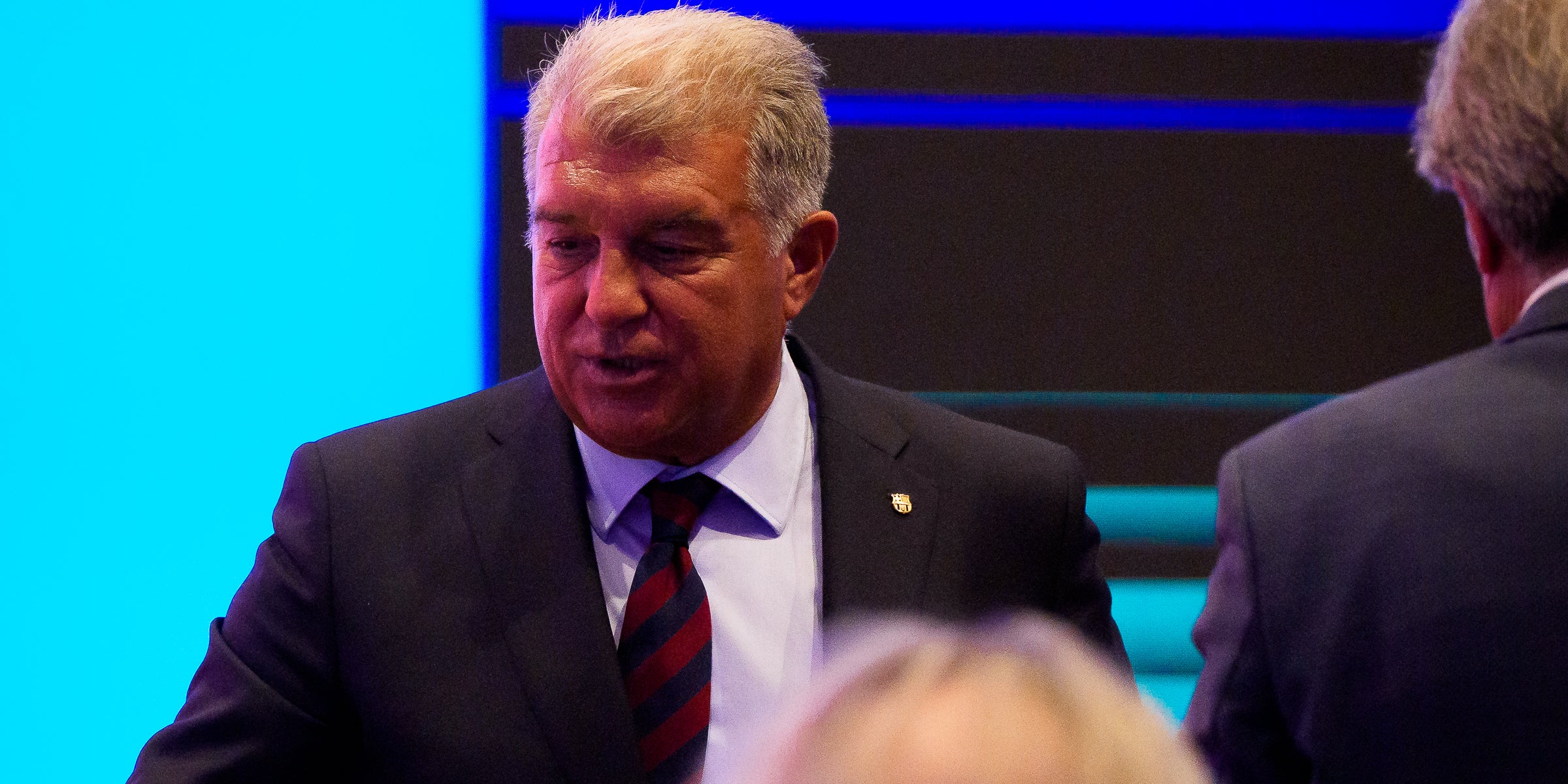 Joan Laporta, durant l'acte de presa de possessió del càrrec de president del Barça | FC Barcelona