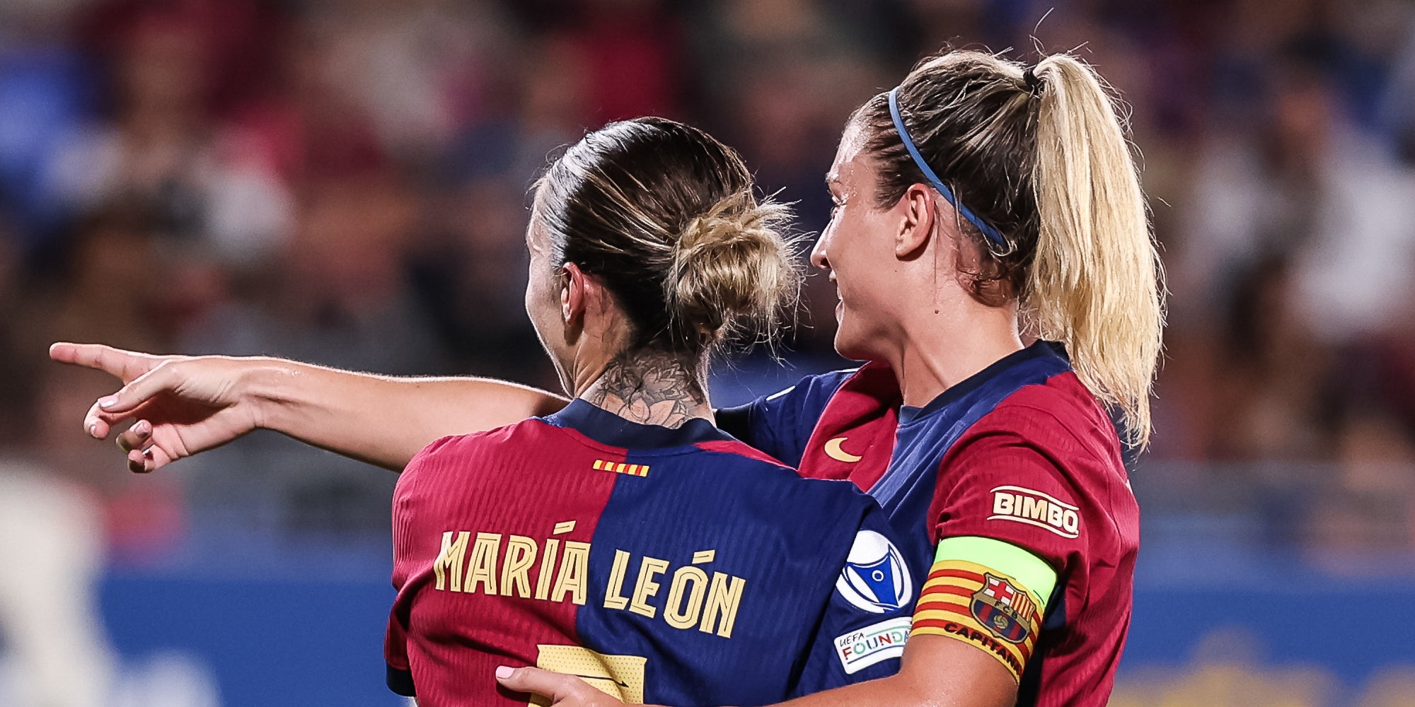 Mapi León i Alexia Putellas, durant un partit amb el Barça | Europa Press